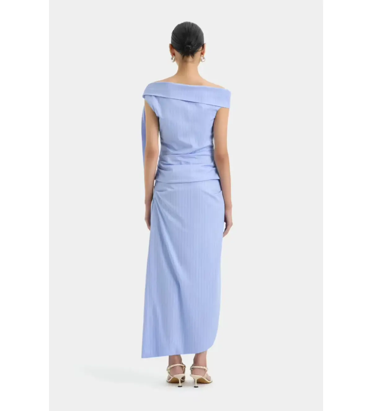 Sir The Label Lori Midi Skirt And Top Set In Sky Blue Size 1/ AU 8 - Image 3