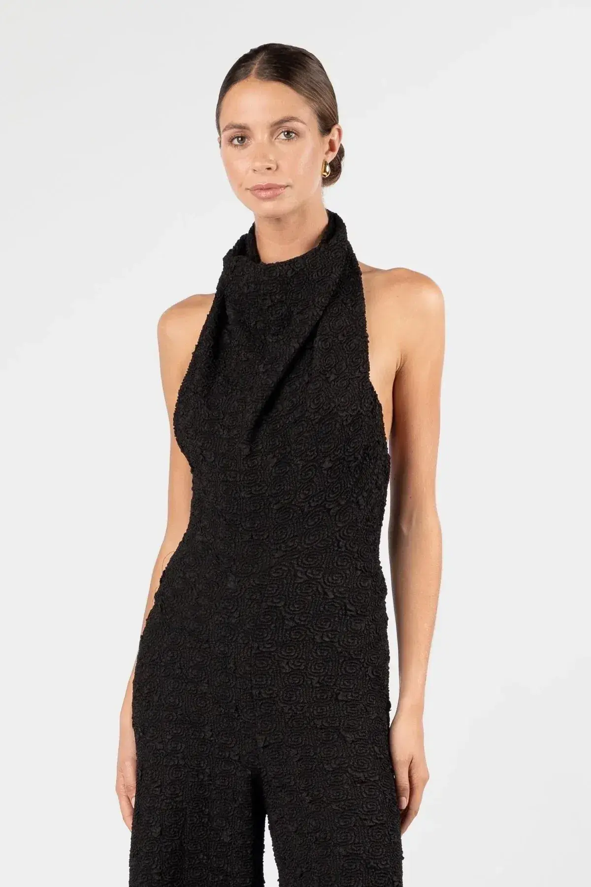 One Fell Swoop Emmel Maxi Jumpsuit Caviar Rose Black Size 8 - Image 2