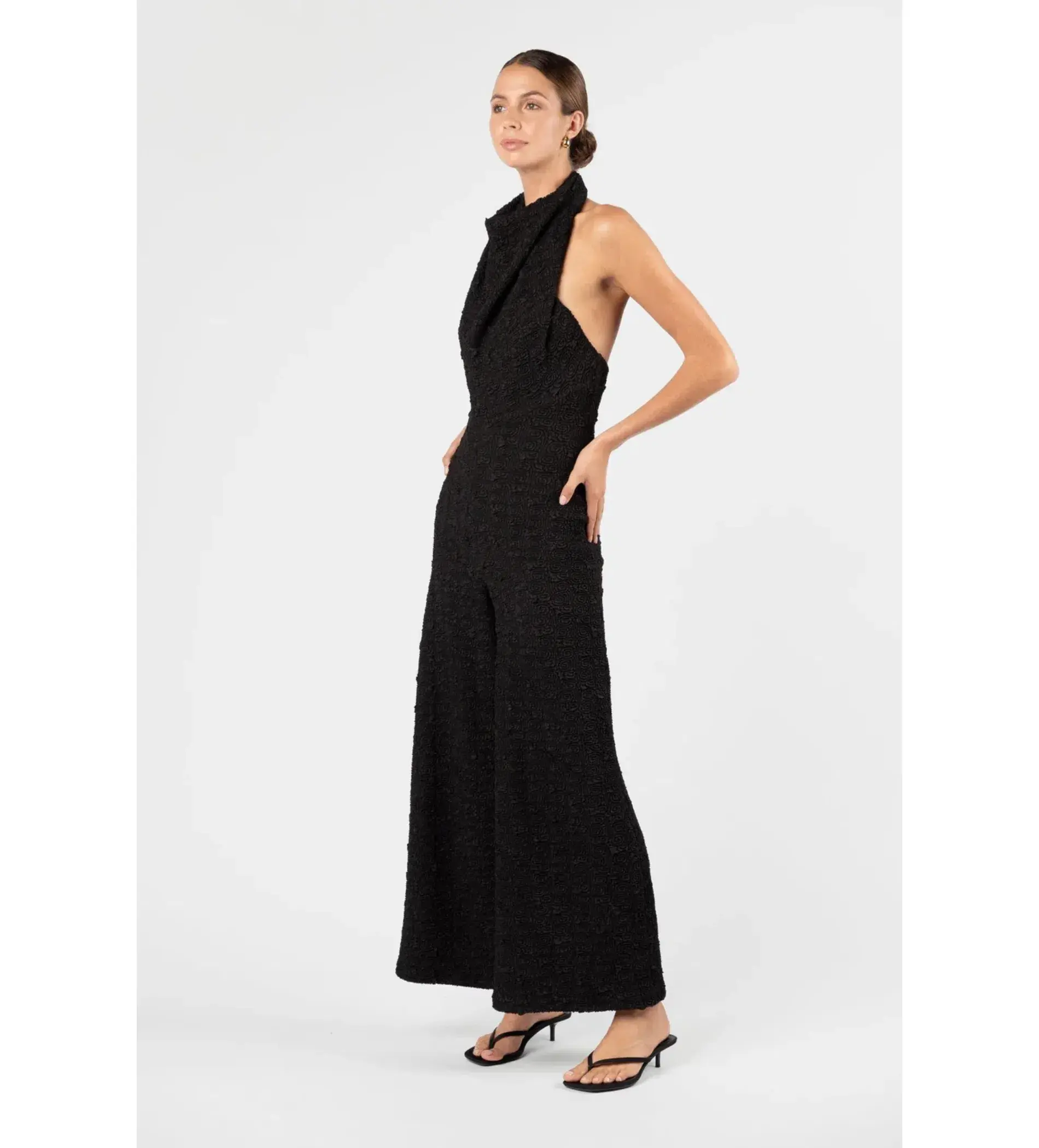 One Fell Swoop- Emmel Jumpsuit In Caviar Rose Size AU 14 - Image 2