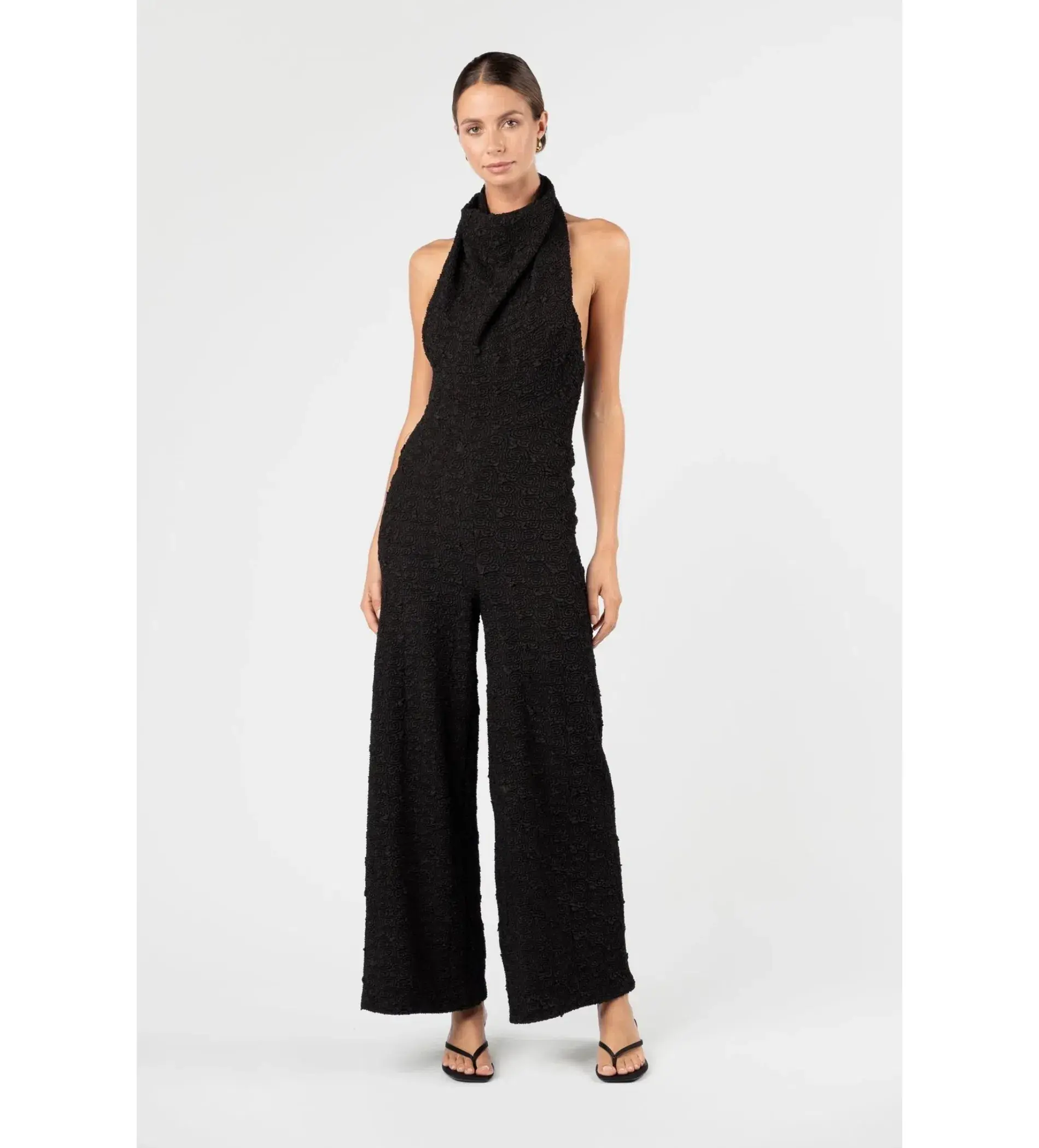 One Fell Swoop- Emmel Jumpsuit In Caviar Rose Size AU 14 - Image 1