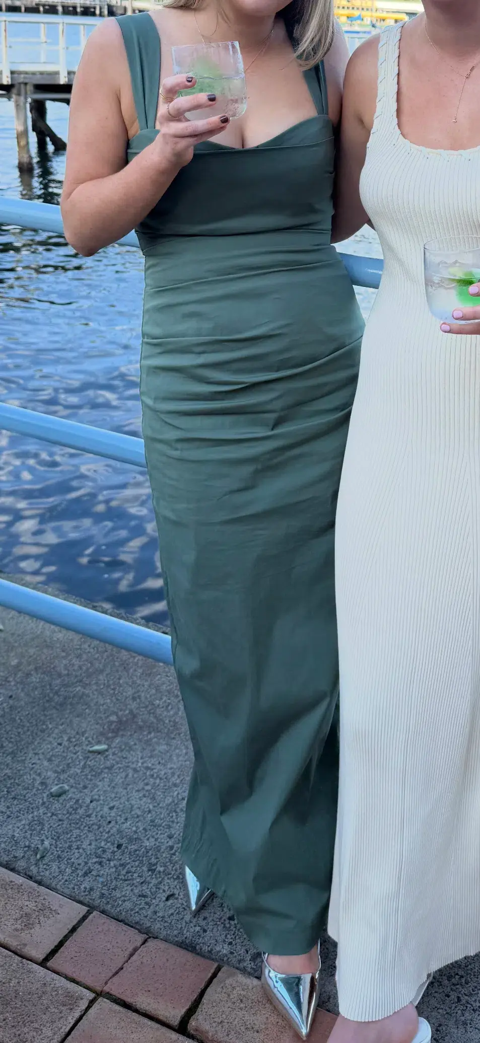 Sir the Label Florent Balconette Maxi Dress Forest Green Size 10/M - Image 1