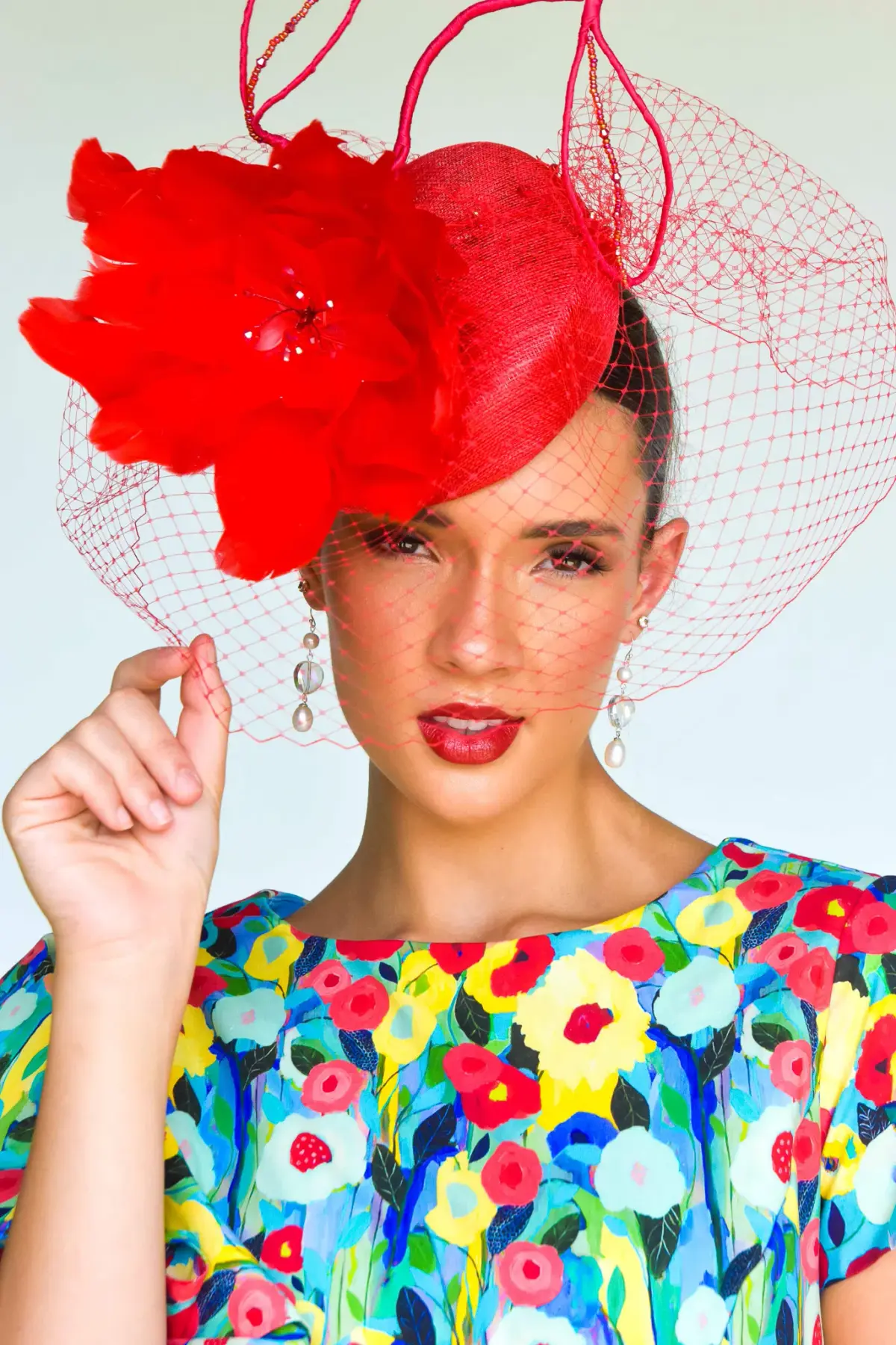 Sonia Fashion Serenity Millinery in Red - Image 2