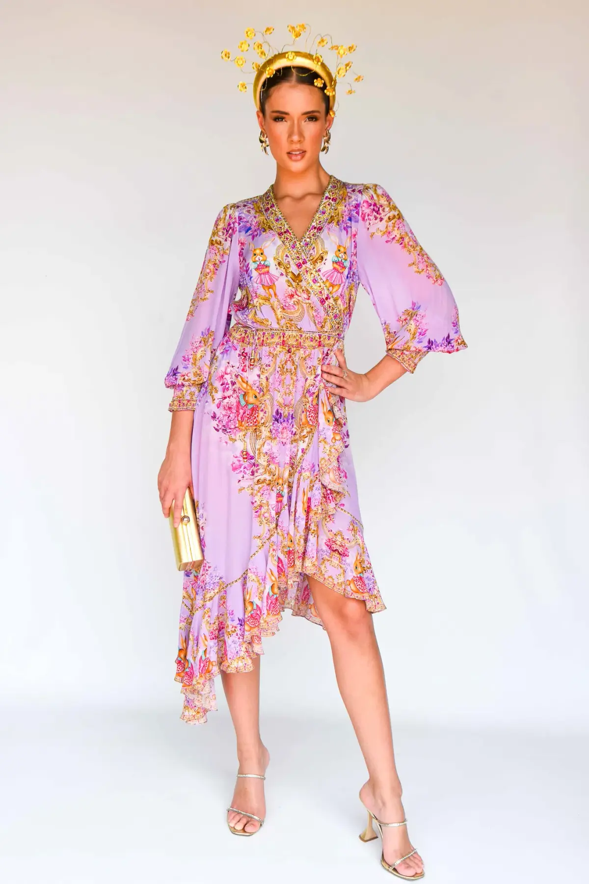 Sonlia Fashion Alice Headpiece in Gold  - Image 2