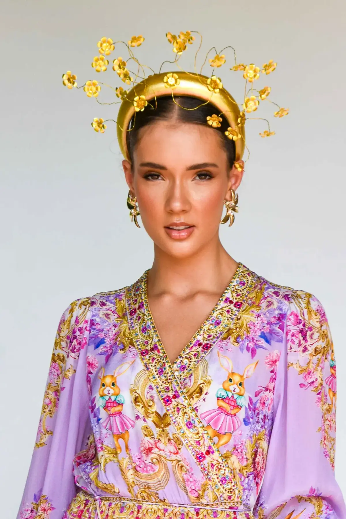 Sonlia Fashion Alice Headpiece in Gold  - Image 1