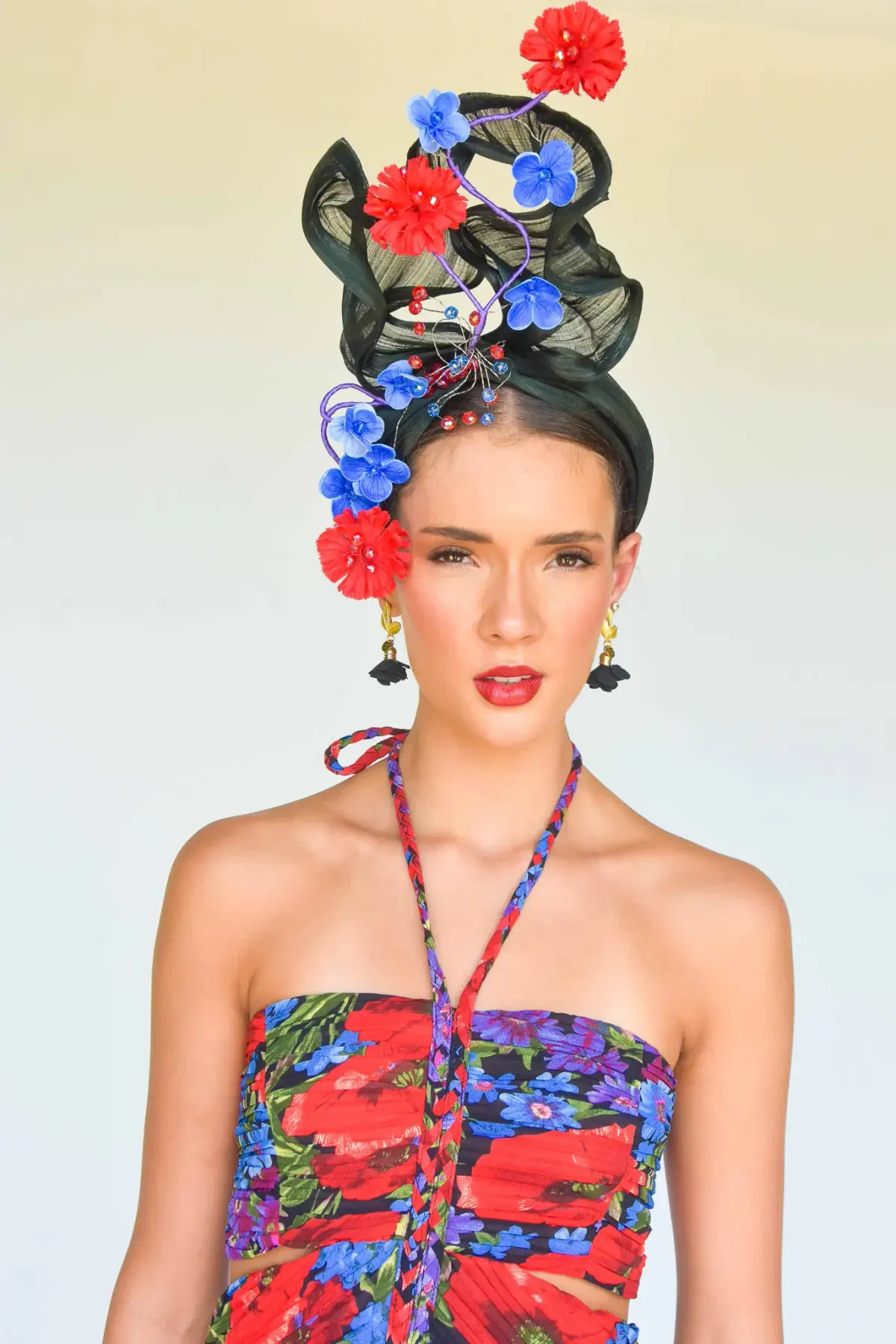 Sonlia Fashion Isla Headpiece in Blue and Black - Image 4