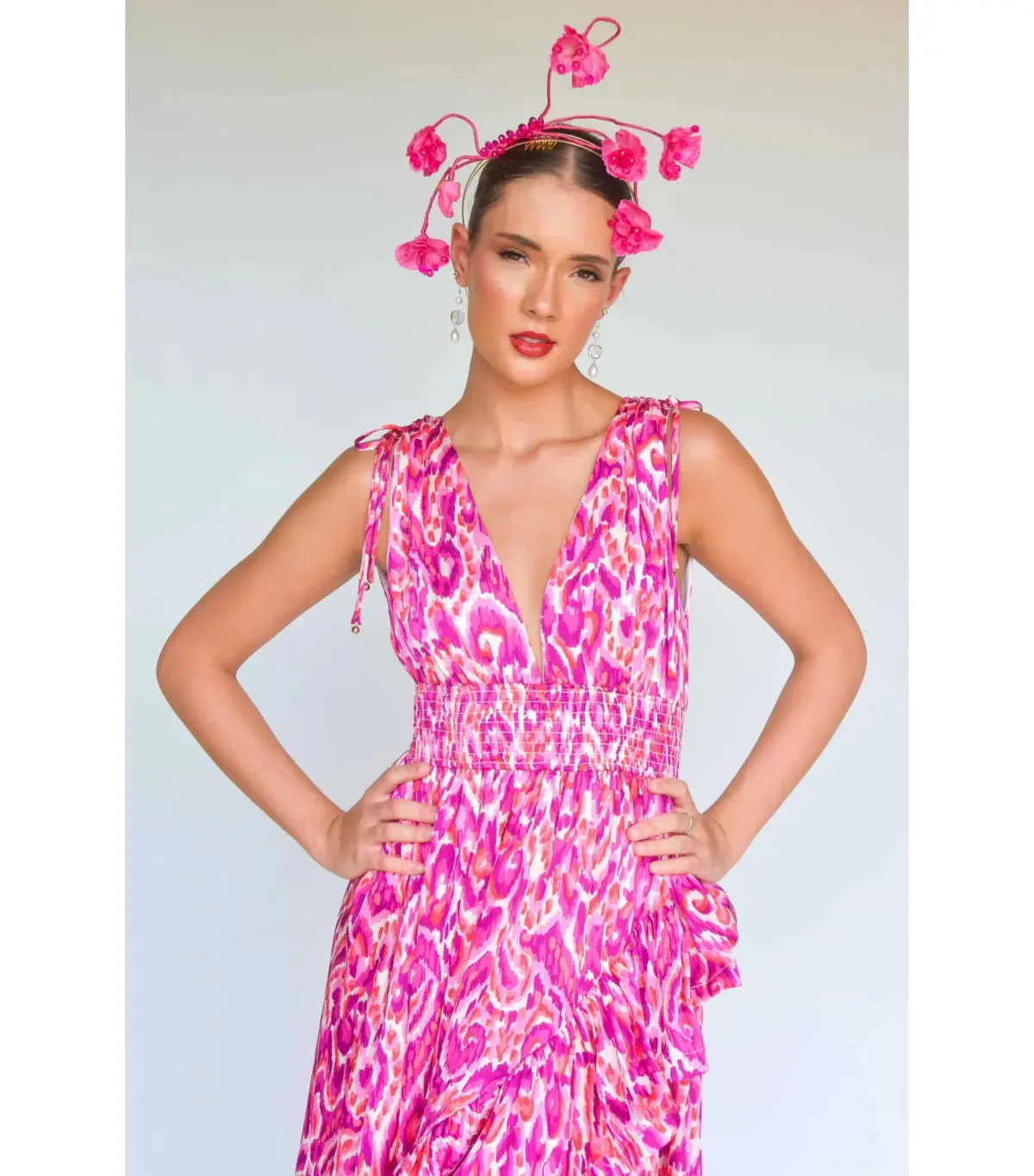 Sonlia Fashion Naomi Fascinator Pink - Image 2