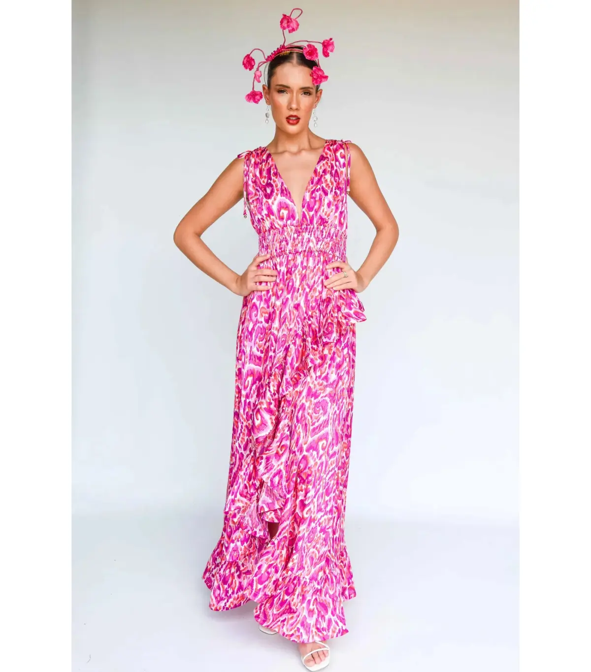 Sonlia Fashion Naomi Fascinator Pink - Image 1