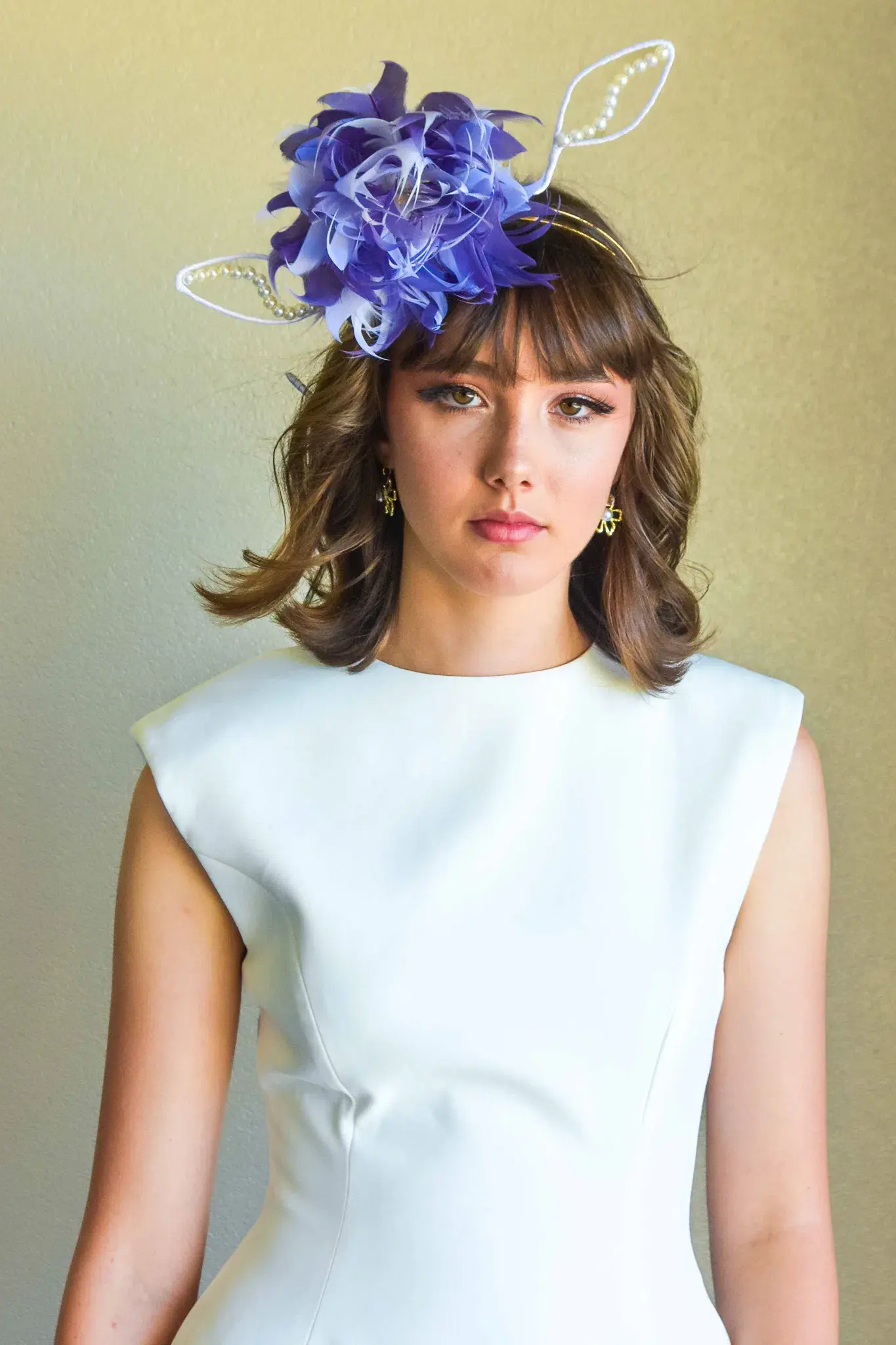 Sonlia Fashion Gianna Fascinator in Purple - Image 1