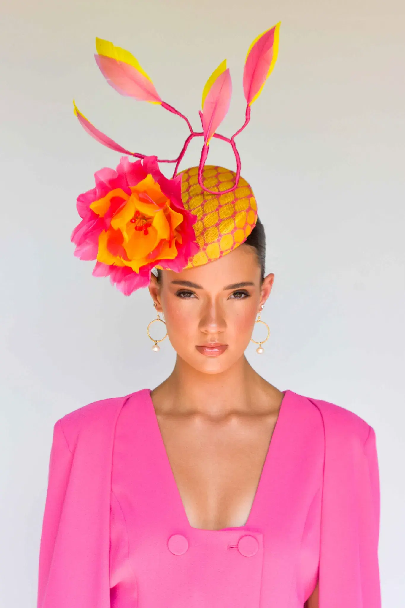 Sonlia Fashion Stella Fascinator in Pink - Image 3