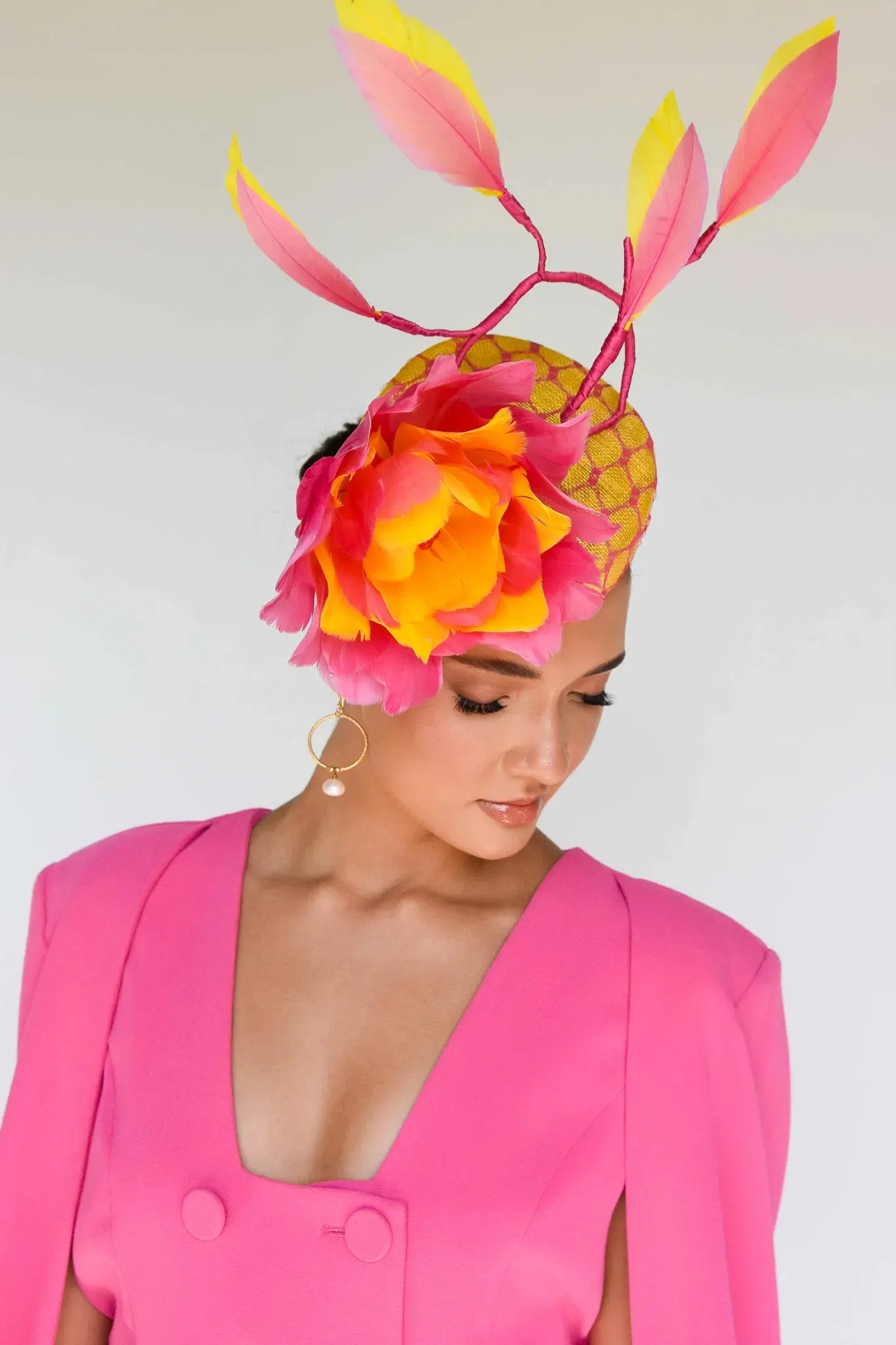 Sonlia Fashion Stella Fascinator in Pink - Image 2