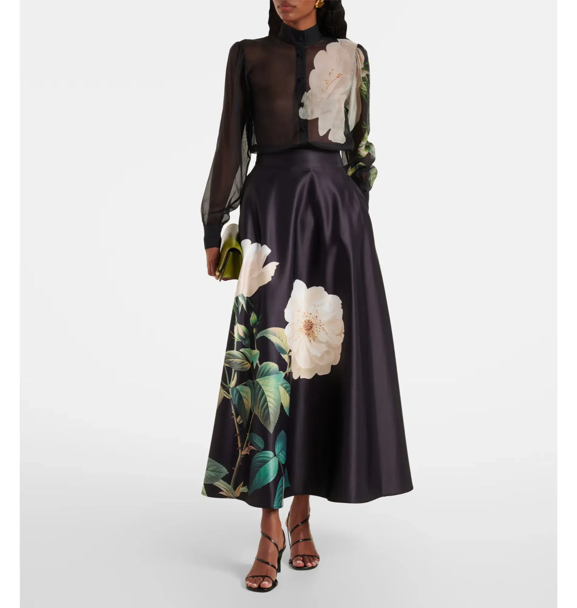 Leo Lin Alma Blouse Rosalyn Skirt Size 8 - Image 1