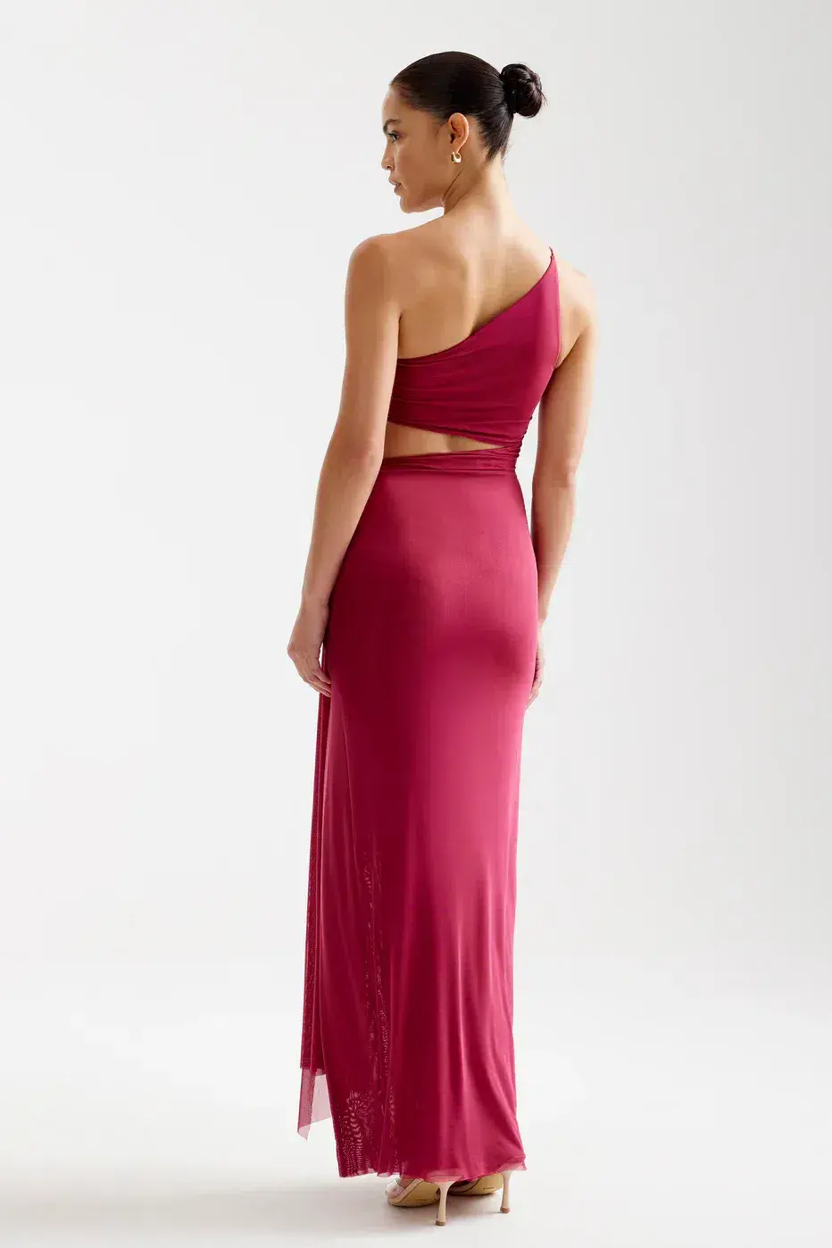 Lexi Asha Dress Maxi Wine Size AU 6 - Image 4