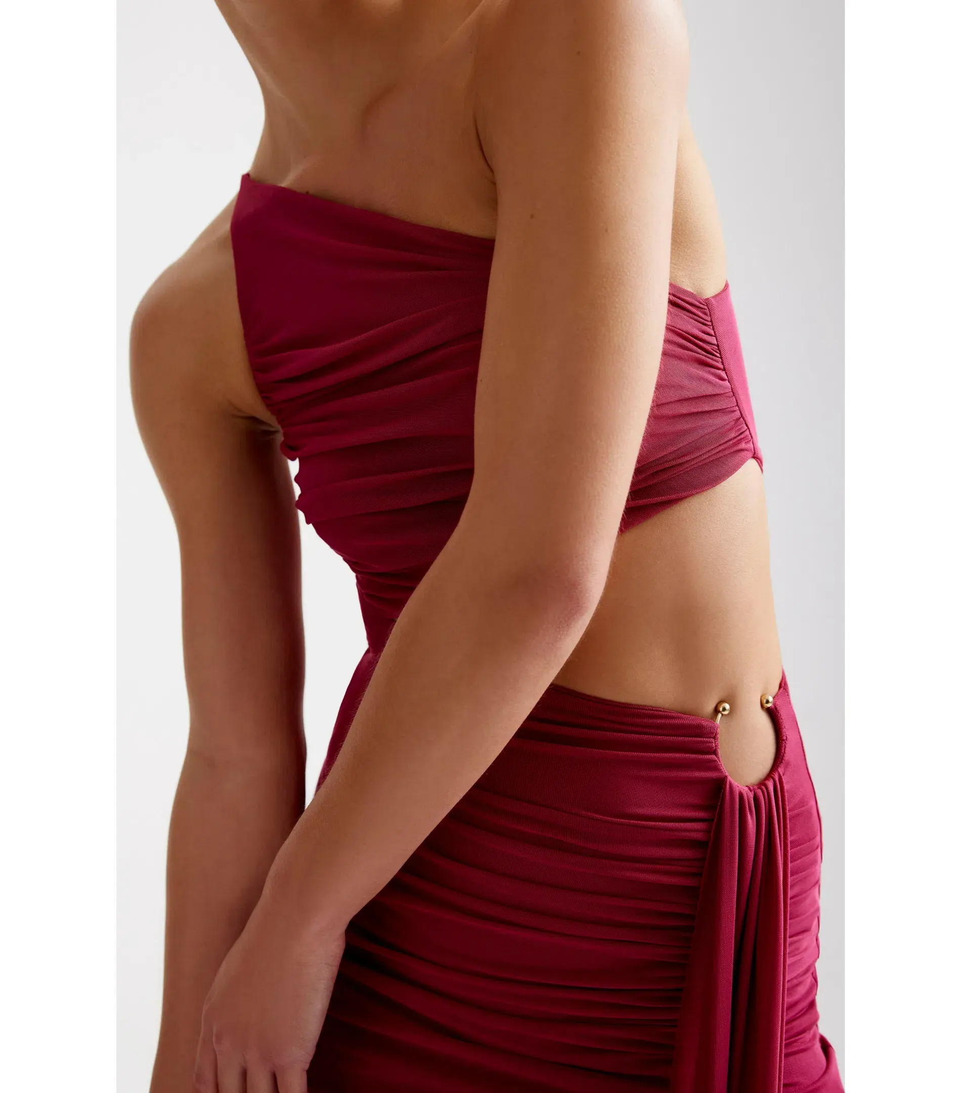 Lexi Asha Maxi Dress in Wine Size AU 10 - Image 2