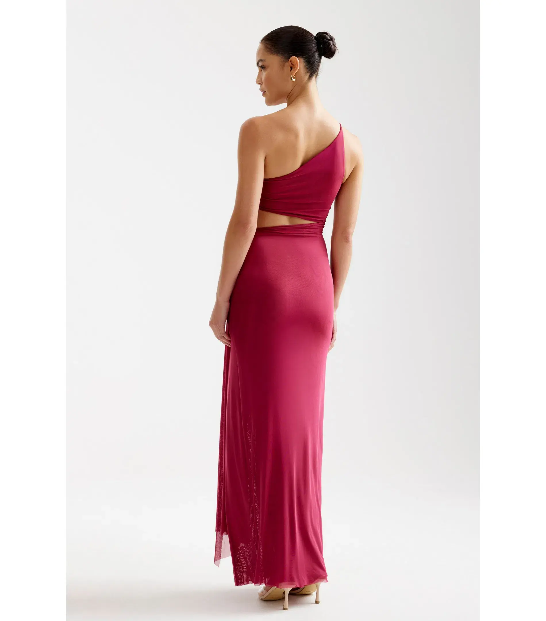 Lexi Asha Maxi Dress in Wine Size AU 10 - Image 4