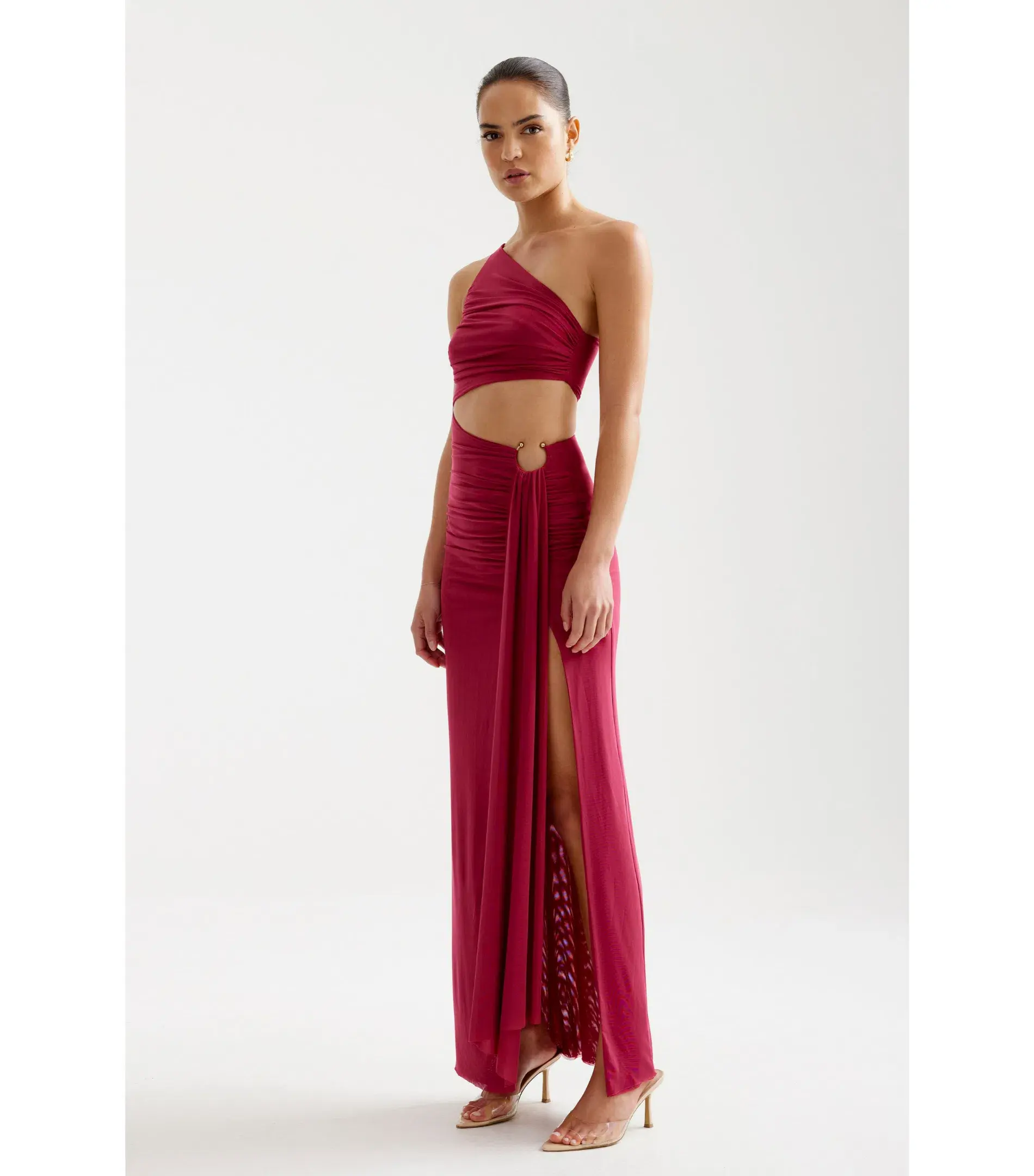 Lexi Asha Maxi Dress in Wine Size AU 10 - Image 1