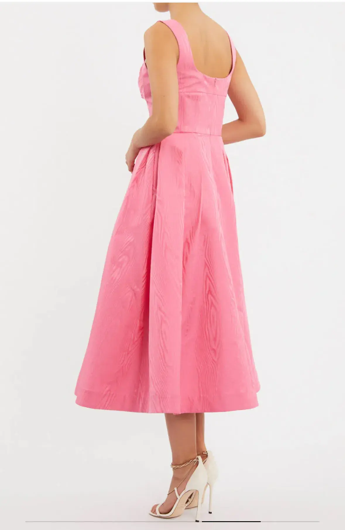 Rebecca Vallance Carmelita Midi Dress Pink Size 14 - Image 3