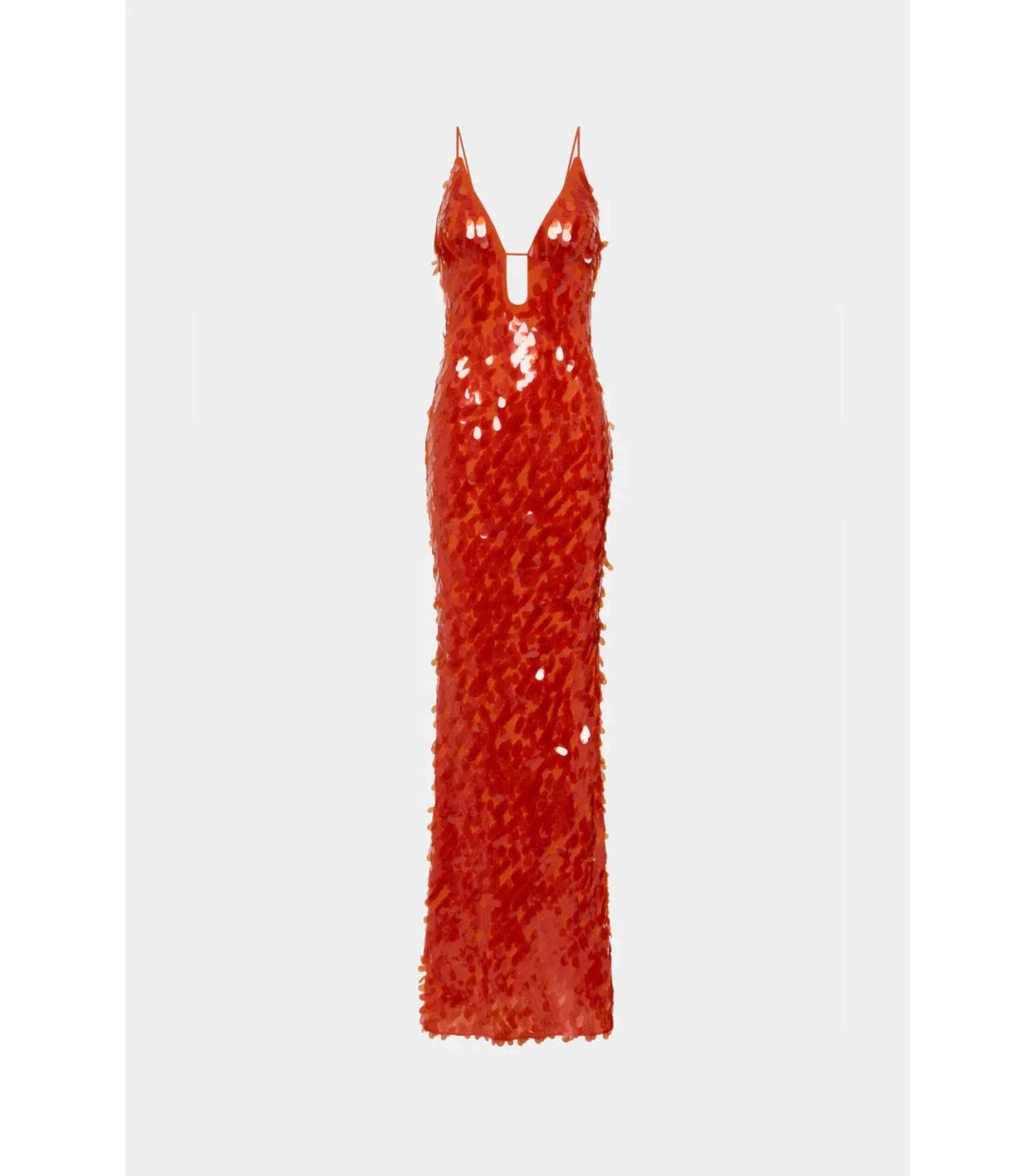 Misha Sapphire Sequin Maxi Dress in Red Sequin Size 8 - Image 3