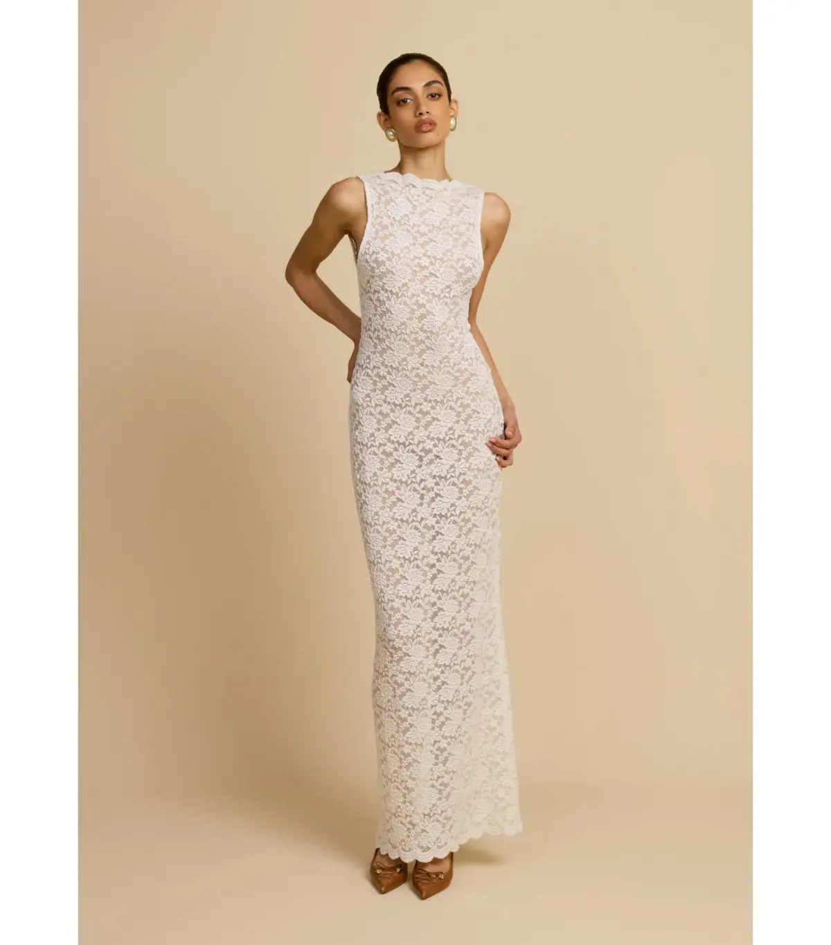 Arcina Ori Mireille Maxi Dress White Size 8 - Image 1