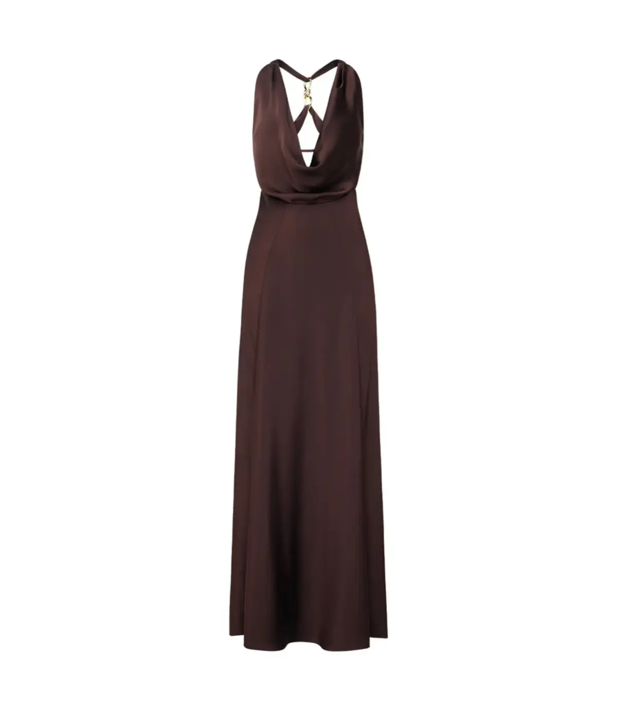 Manning Cartell Charmed Cowl Slip Maxi Dress in Dark Chocolate Brown AU 6  - Image 5