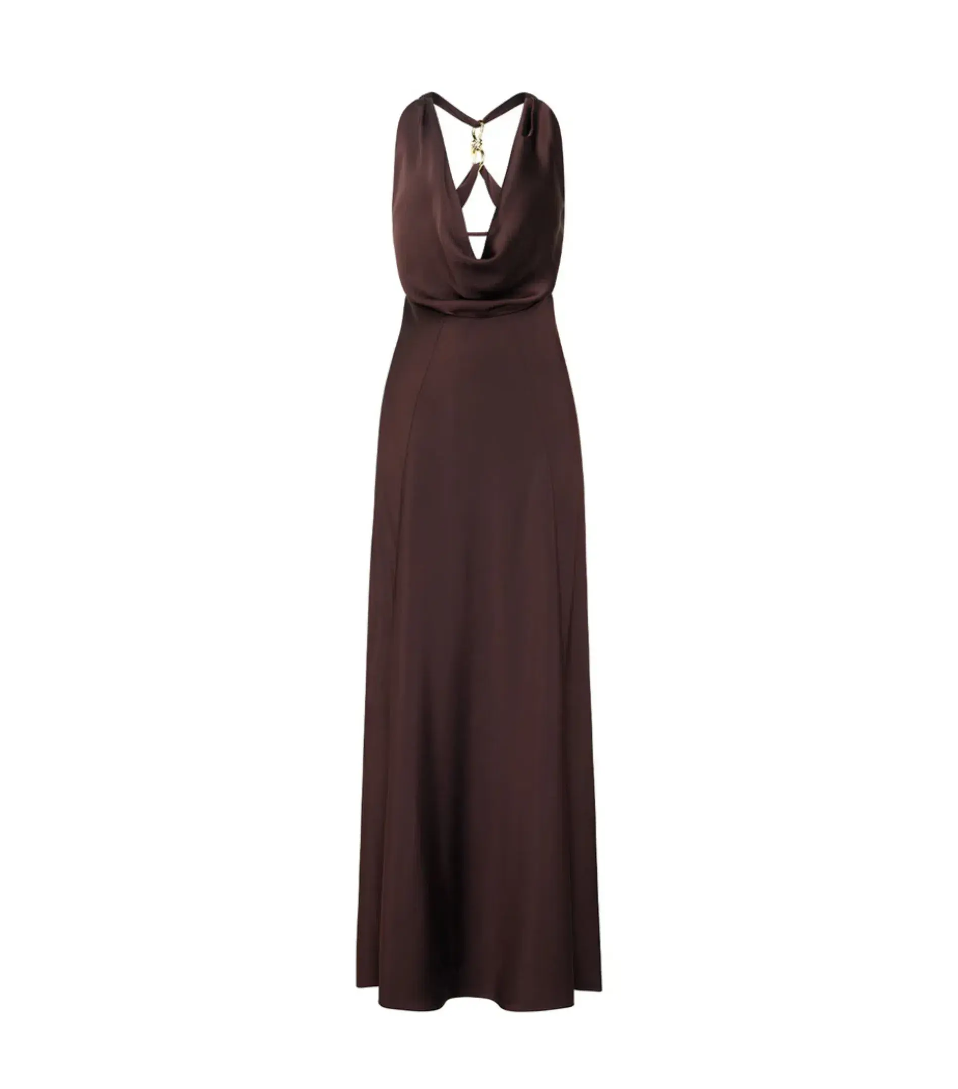 Manning Cartell Charmed Cowl Slip Maxi Dress in Dark Chocolate Brown AU 6  - Image 5