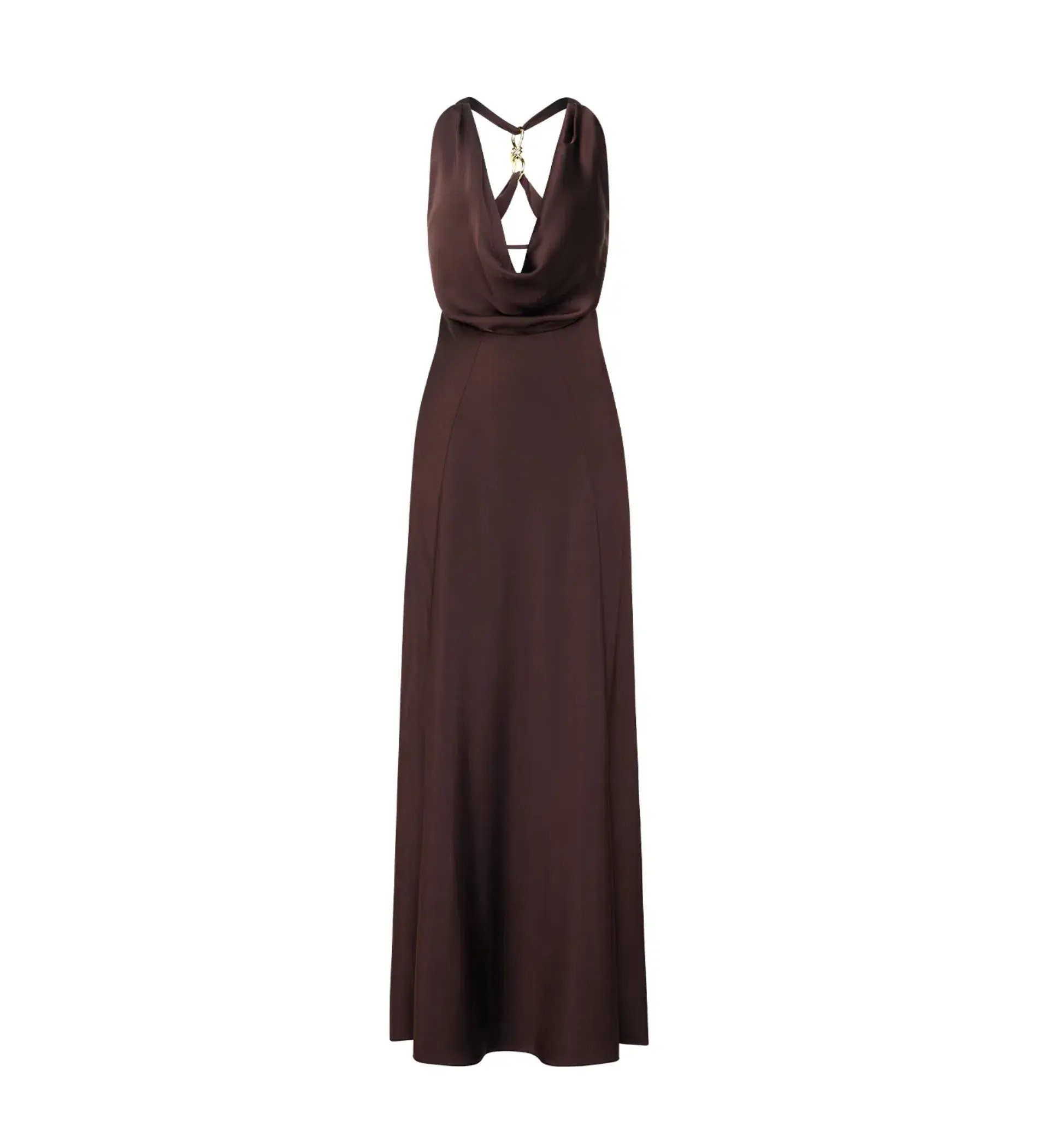 Manning Cartell Charmed Cowl Slip Dress In Dark Chocolate Size AU 8 - Image 6