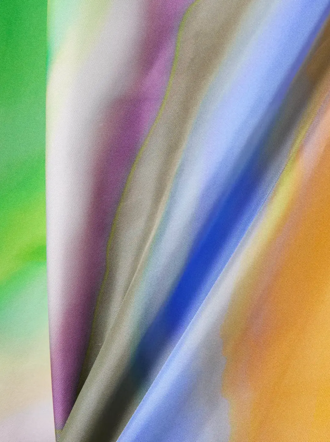 Christopher Esber Printed Silk Satin Maxi Dress Tangelo Aura Print Size AU 6 for rent on The Volte - main image