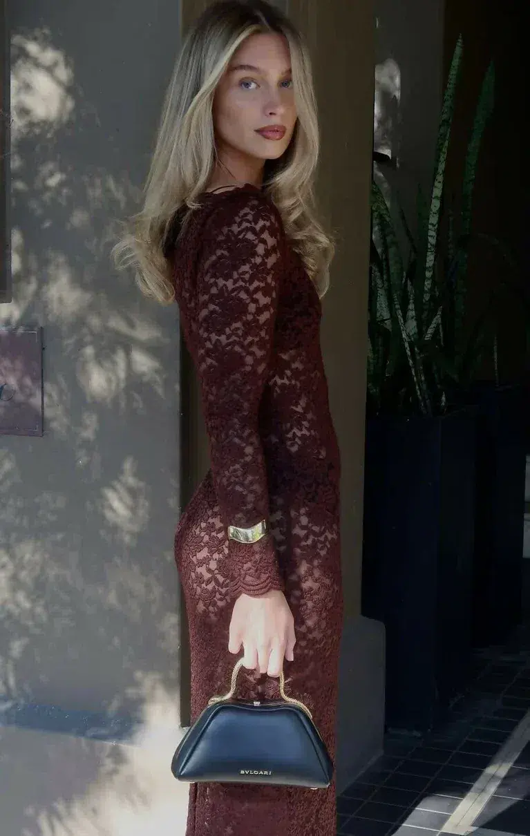 Arcina Ori Monet Dress Brown Size 8  - Image 3