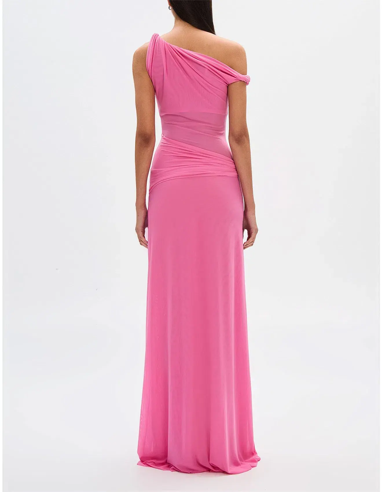 Misha Sisal Mesh Maxi Dress Orchid Pink Size 8  - Image 4