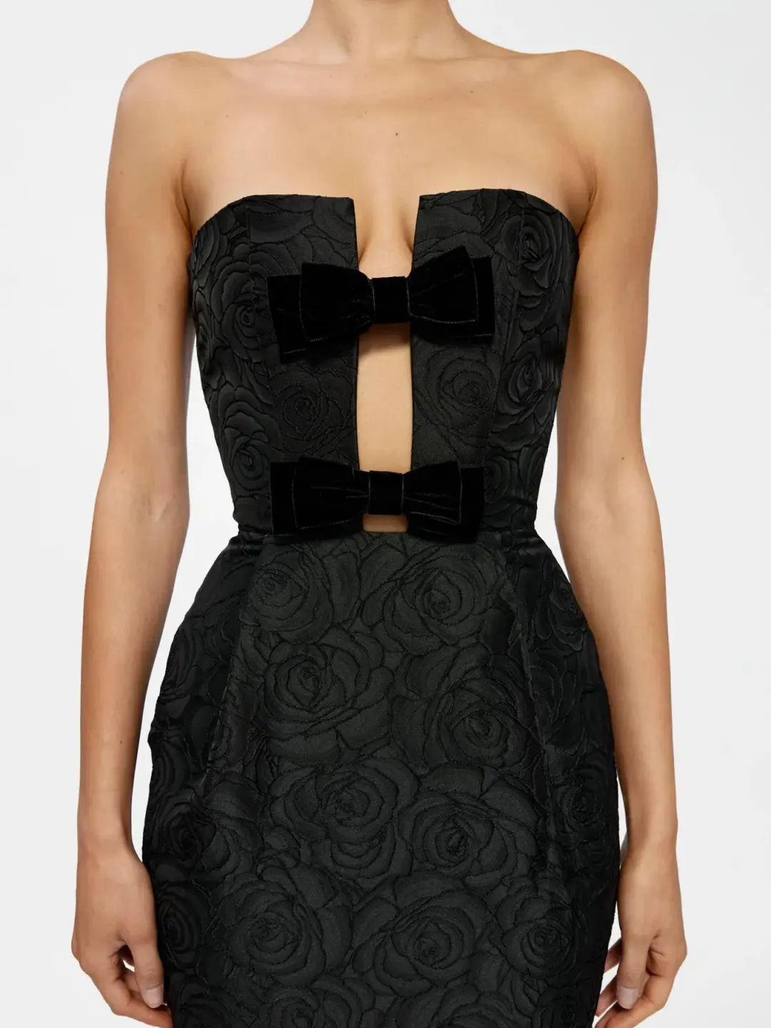 Effie Kats Kiera Gown Black Size 10 for rent on The Volte - main image