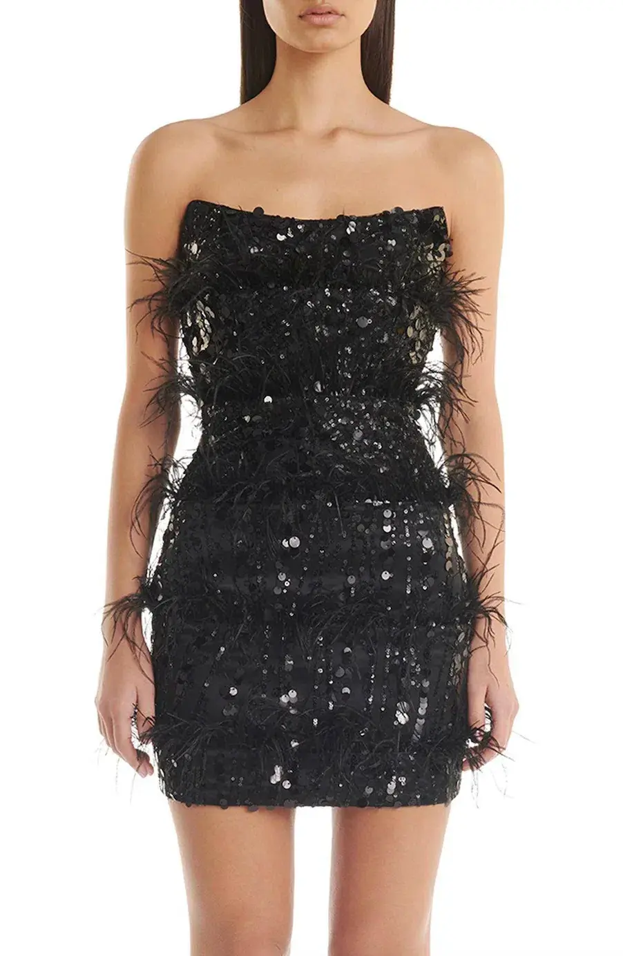 Eliya The Label Tiffany Mini Dress in Black Size AU 6 - Image 2
