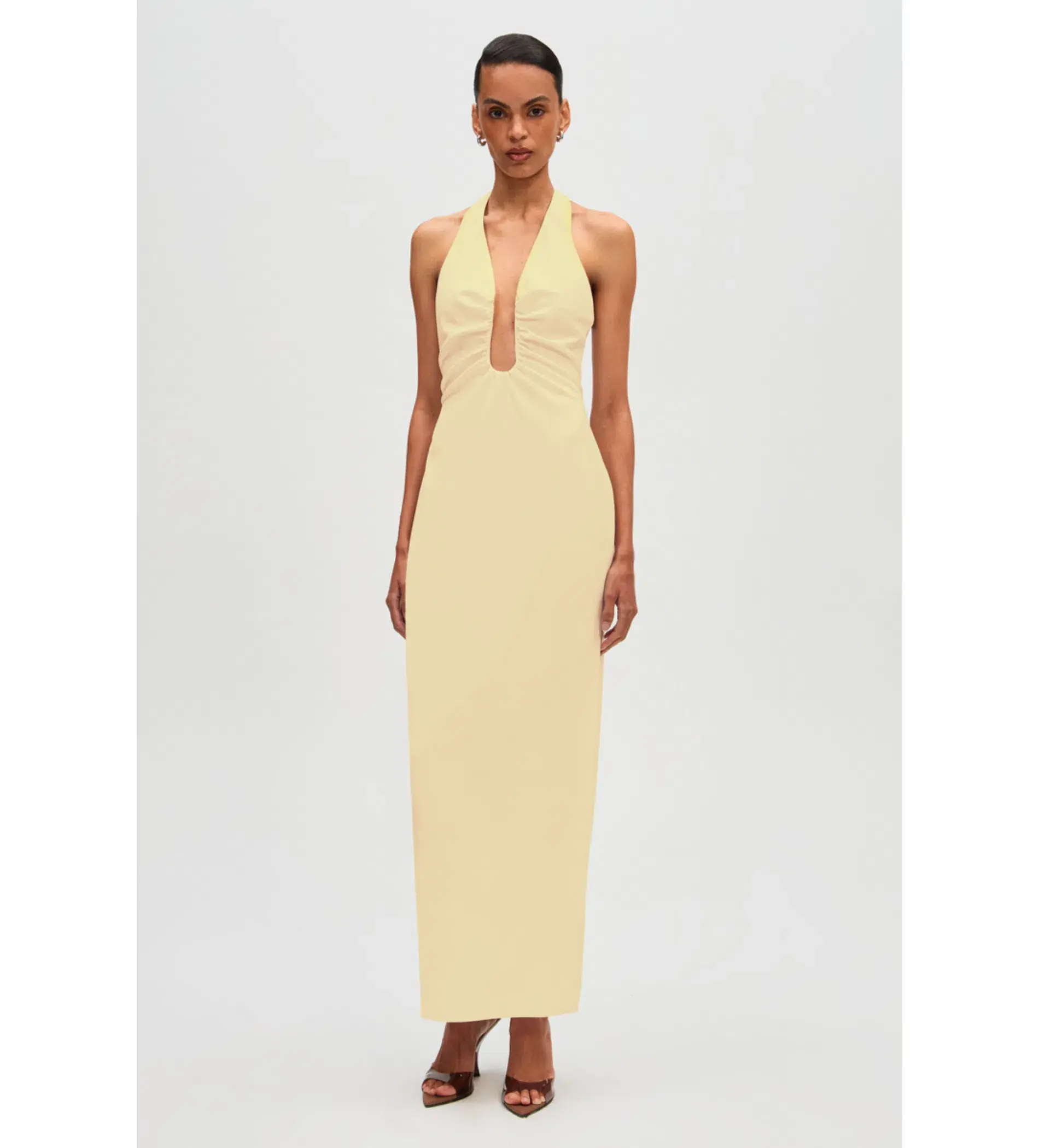Misha Alusia Gown In Yellow Size 8  - Image 1