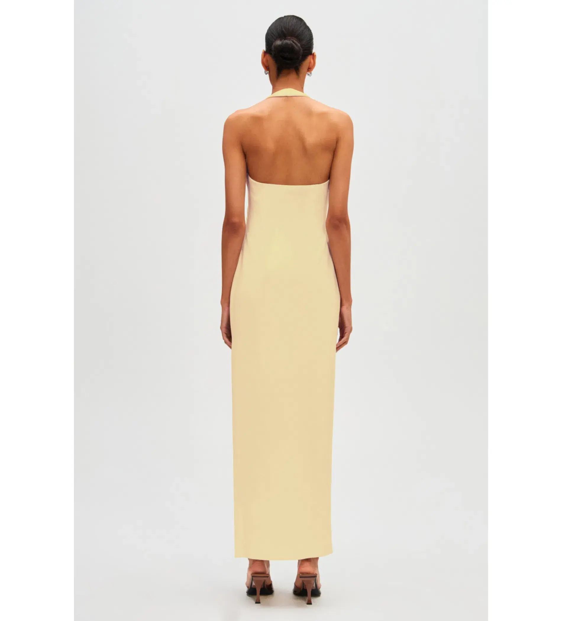 Misha Alusia Gown In Yellow Size 8  - Image 2