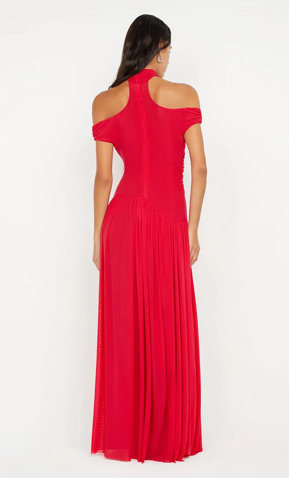 Bec & Bridge Deija Offshoulder Maxi Dress Strawberry Size 12 - Image 5