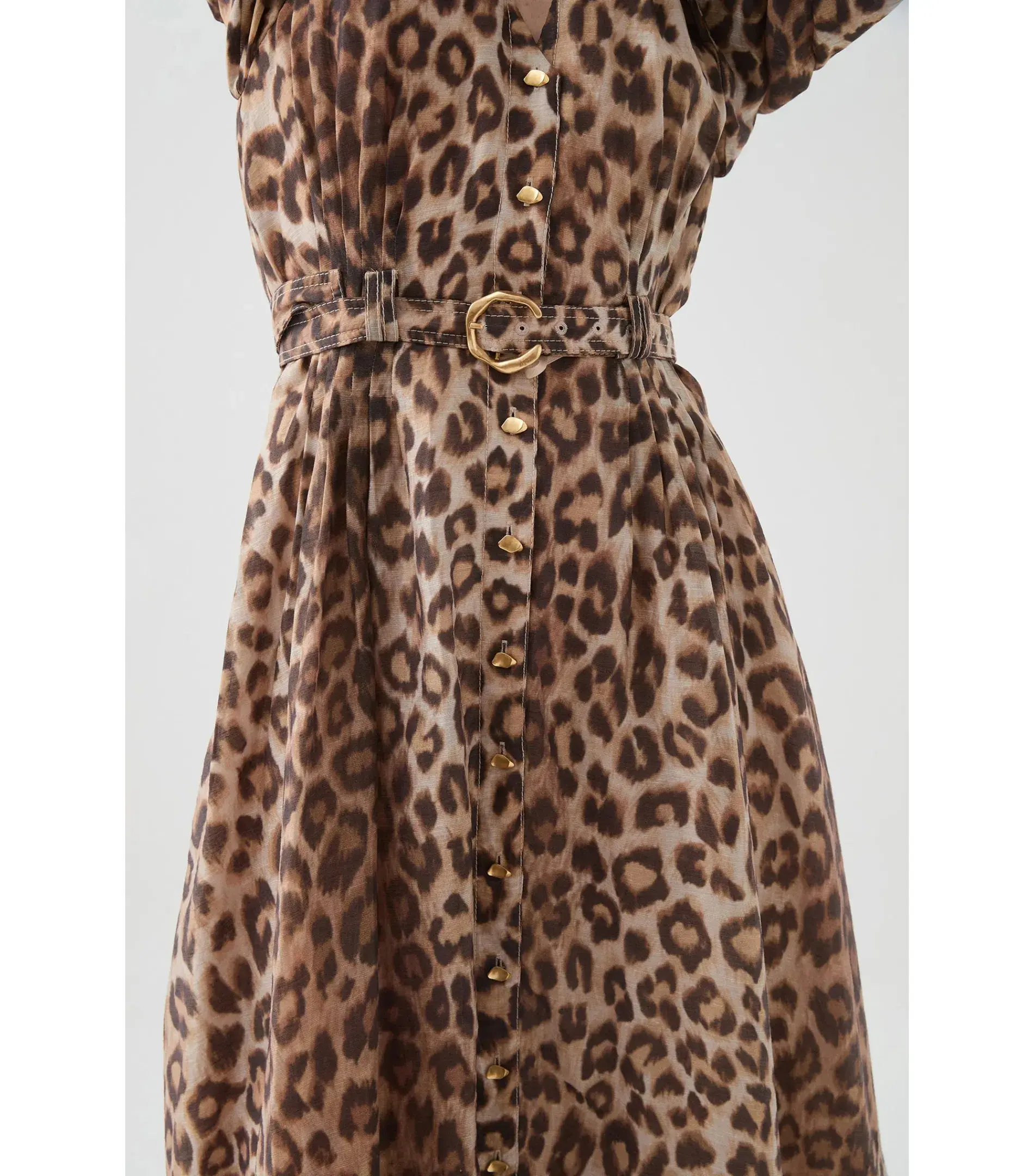 Aje Isabella Shirtdress Leopard Print Size AU 12 - Image 3