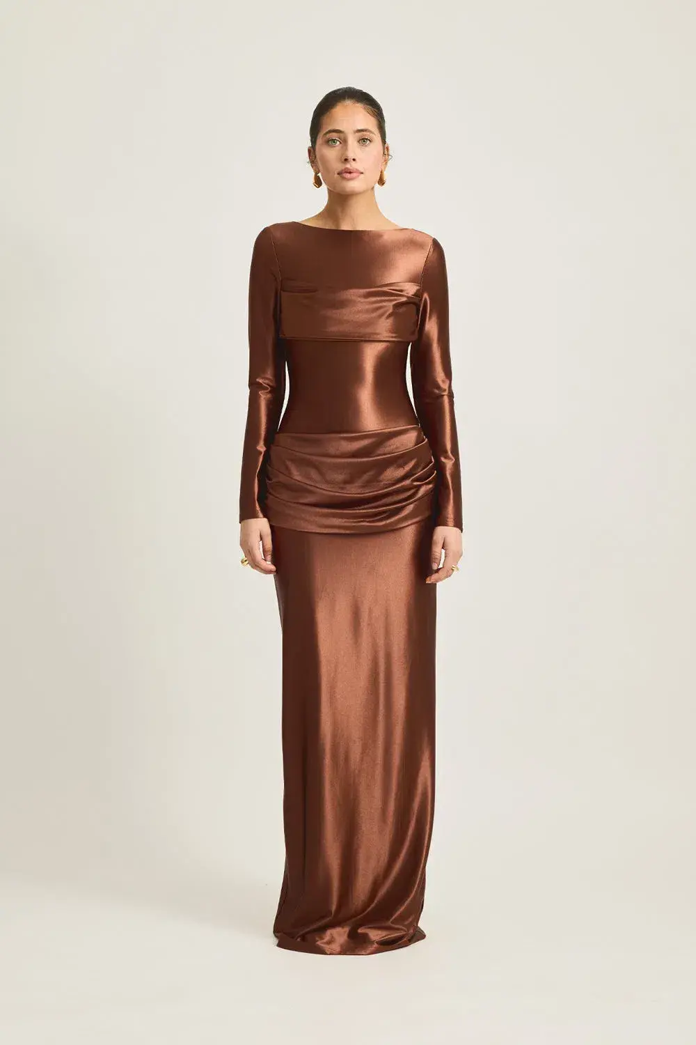 Tojha Hadleigh Maxi Dress Brown Size 10 - Image 1
