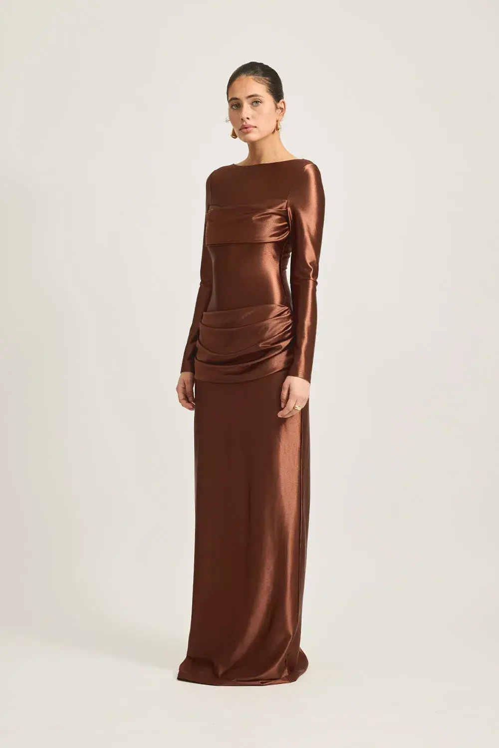 Tojha Hadleigh Maxi Dress Brown Size 10 - Image 3