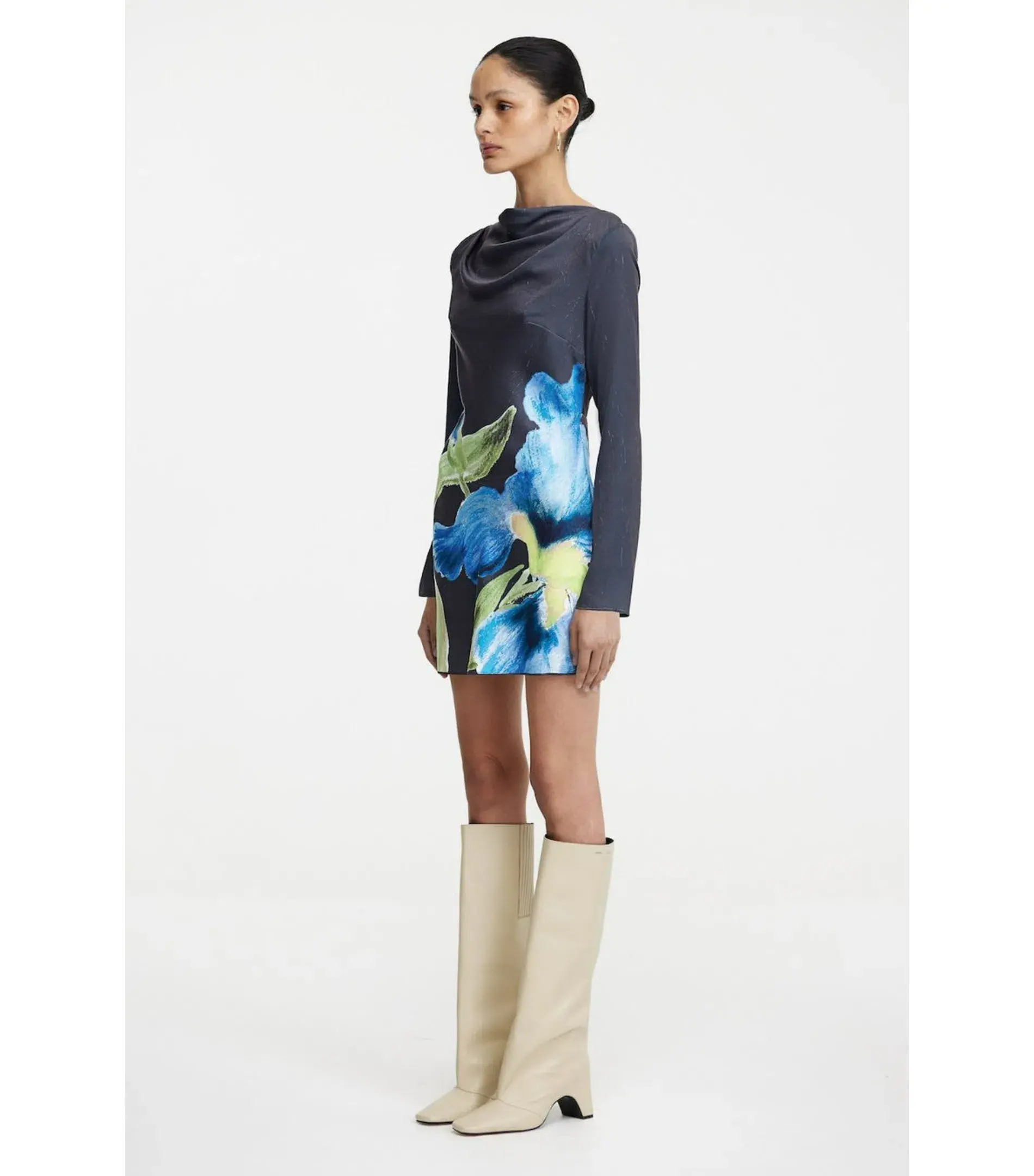 Significant Other The Merida Mini Dress in Midnight Botanic Size AU 8 - Image 2