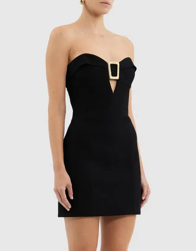 Rebecca Vallance Altair Mini Dress Black Size 10 - Image 3