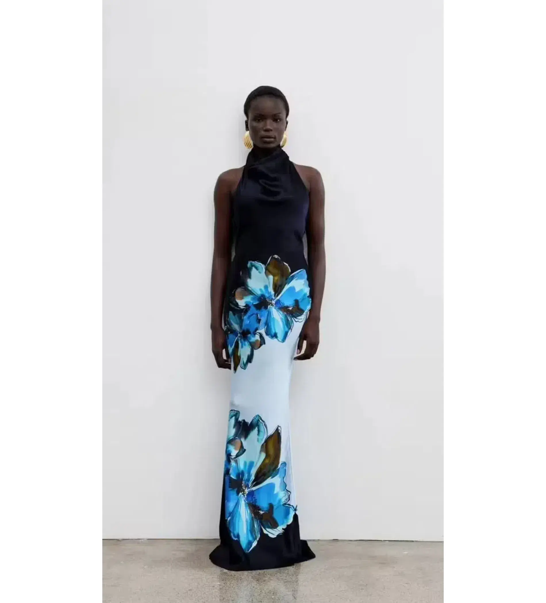 Rebecca Vallance Cyran Maxi Dress Navy Floral Size 8 - Image 1