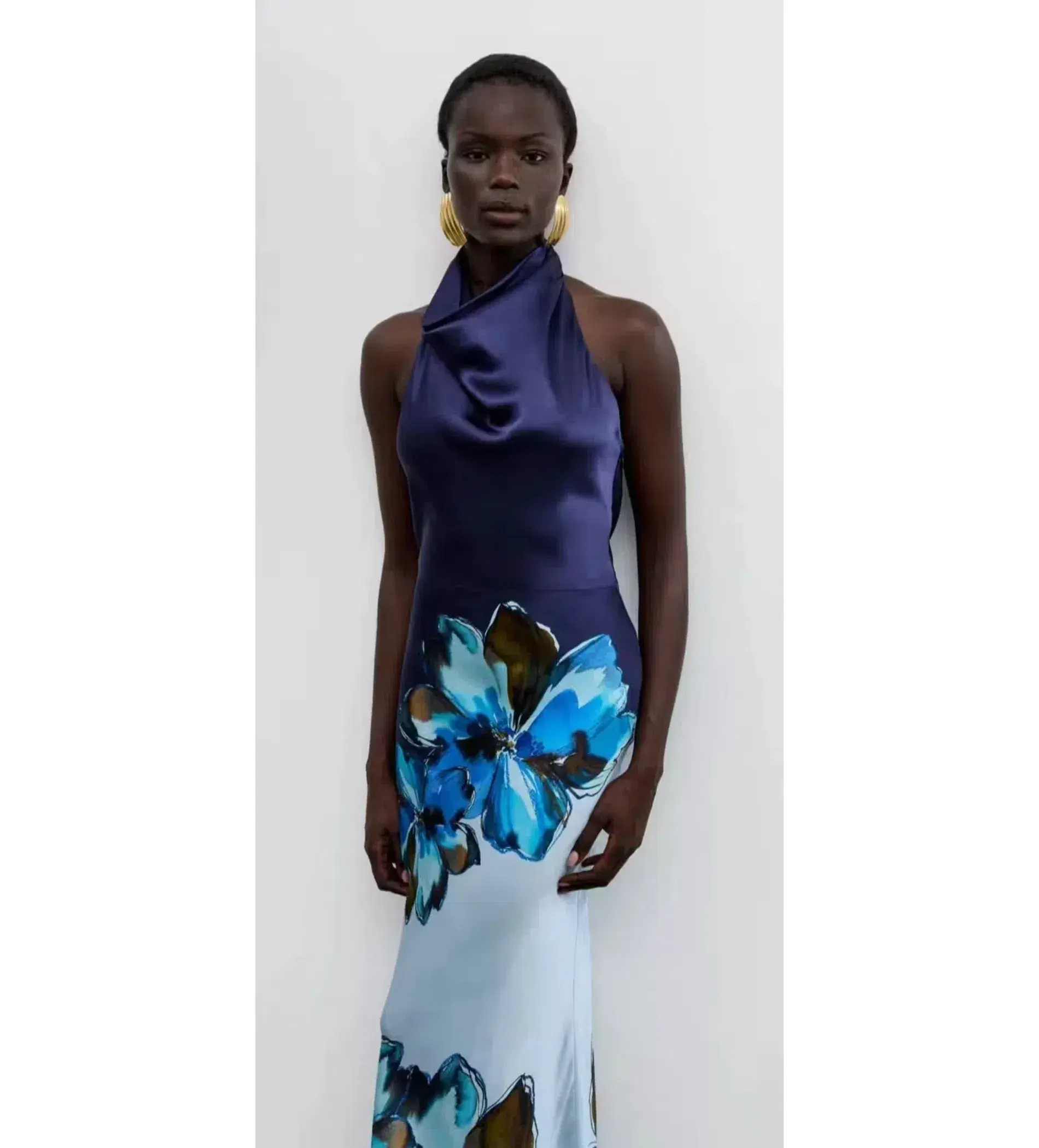 Rebecca Vallance Cyran Maxi Dress Navy Floral Size 8 - Image 2