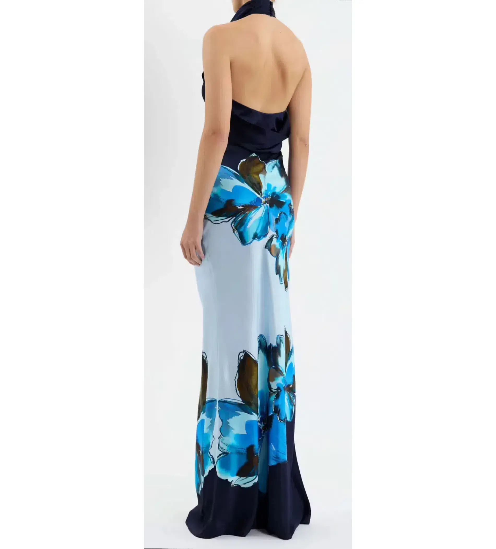 Rebecca Vallance Cyran Maxi Dress Navy Floral Size 8 - Image 4