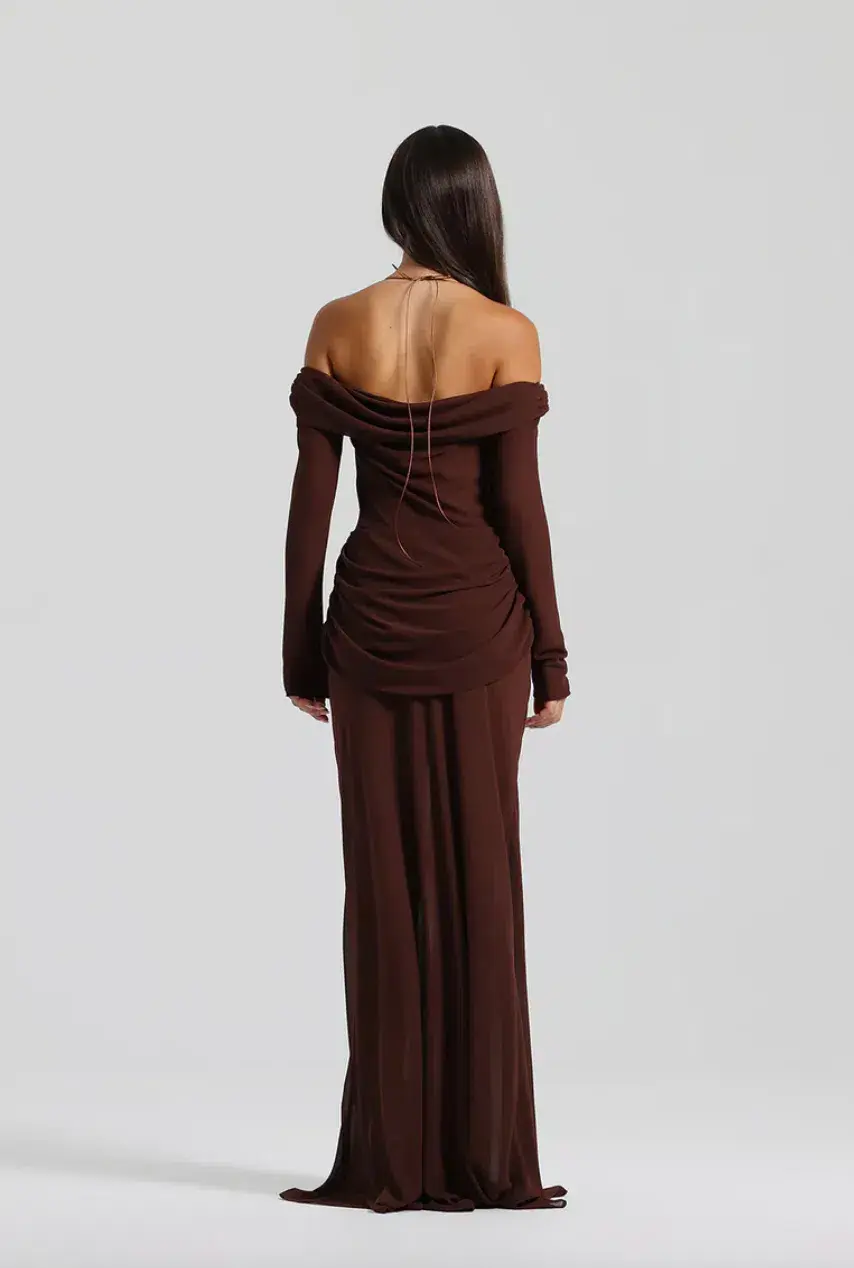 Natalie Rolt Emily Gown in Brown Size 8  - Image 2