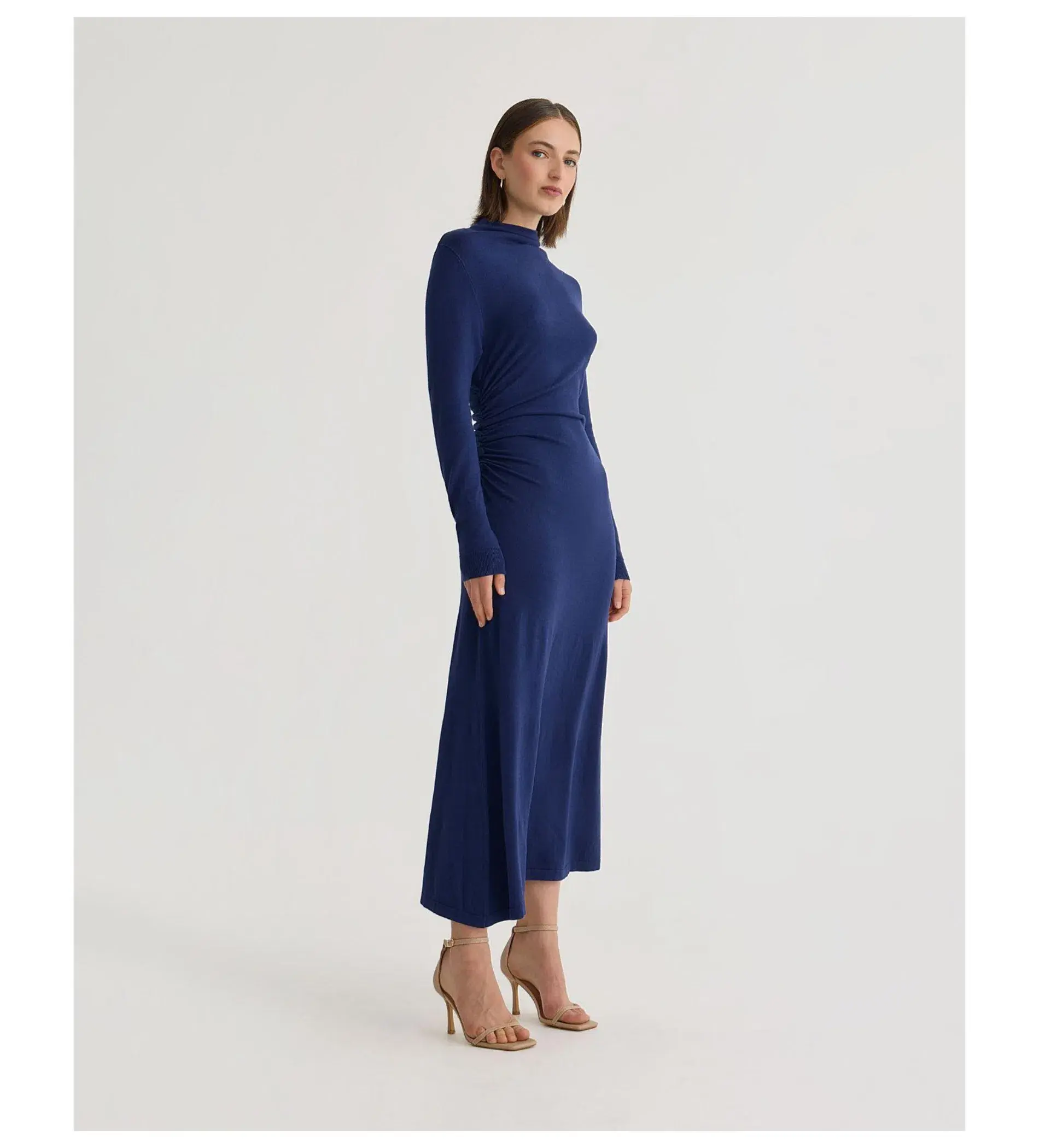 Oxford Nina Knitted Dress in Blue Size XS / AU 8 - Image 2