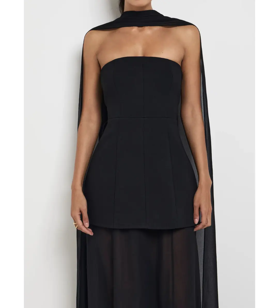 Sheike Marissa Maxi Dress Black Size AU 8 for rent on The Volte - main image