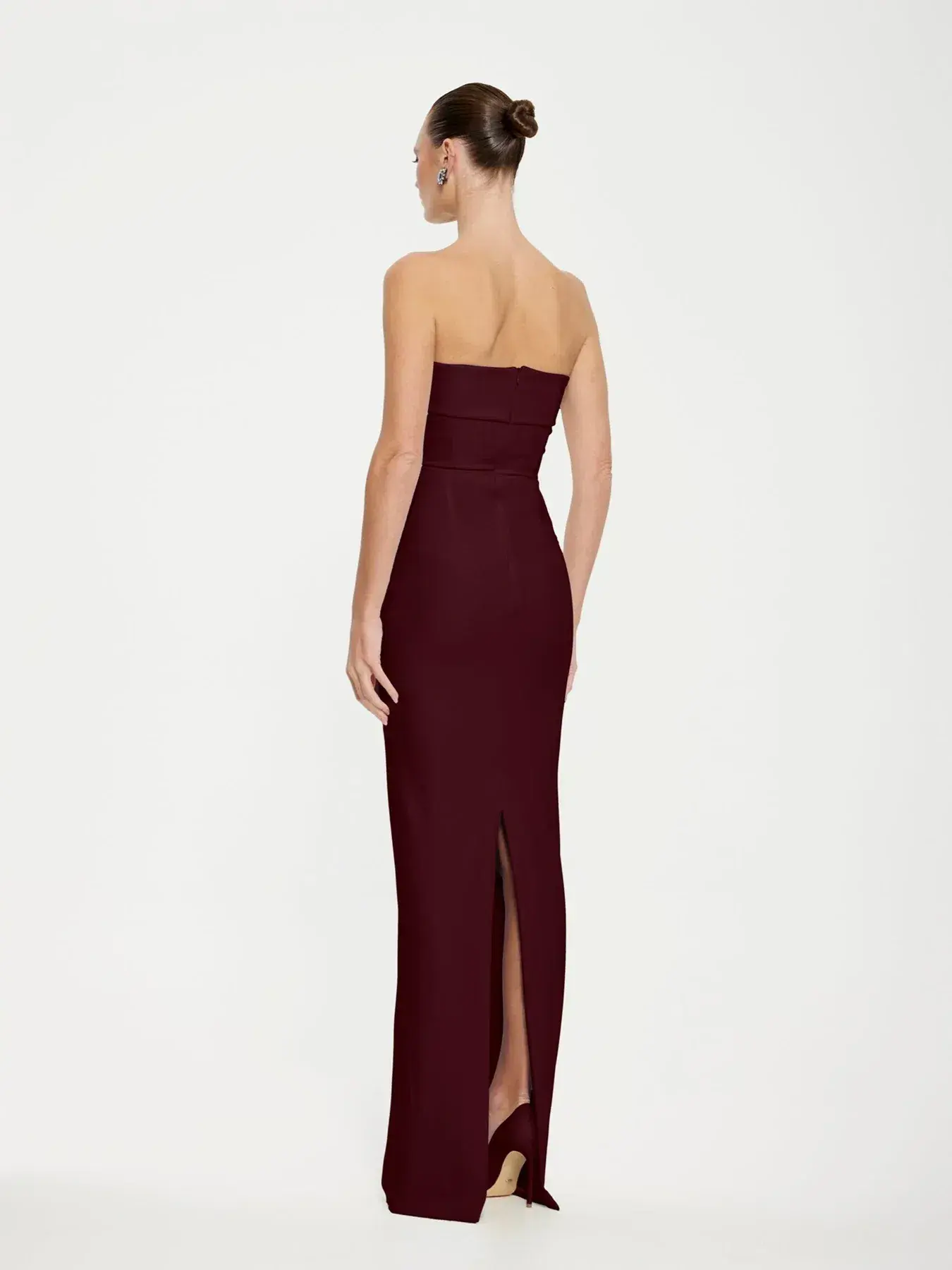 Effie Kats Monroe Maxi Gown Wine Size 10 - Image 2