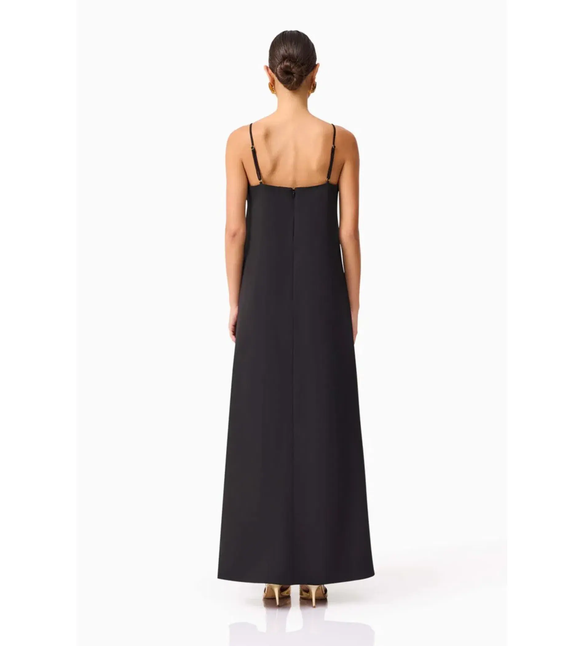 Elliatt Buttercup Embroidered Maxi Dress Black Size AU 12 - Image 3