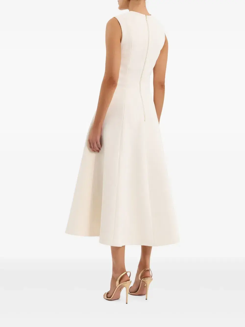 Rebecca Vallance Freyja Midi Dress White Size AU 8 - Image 3