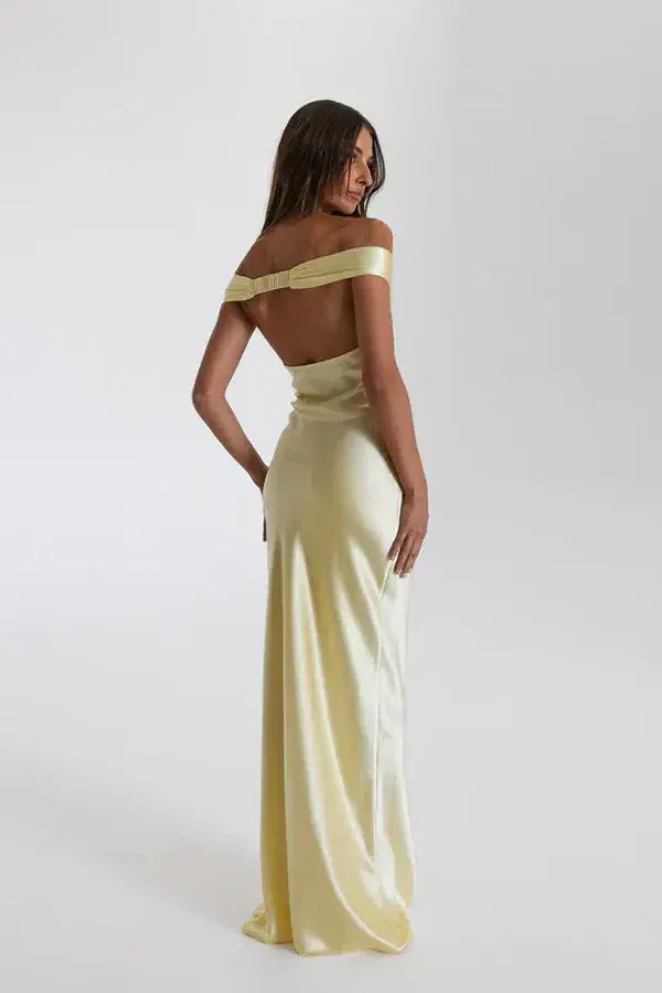 Natalie Rolt  Bridget Gown Lemon Size 6 - Image 2