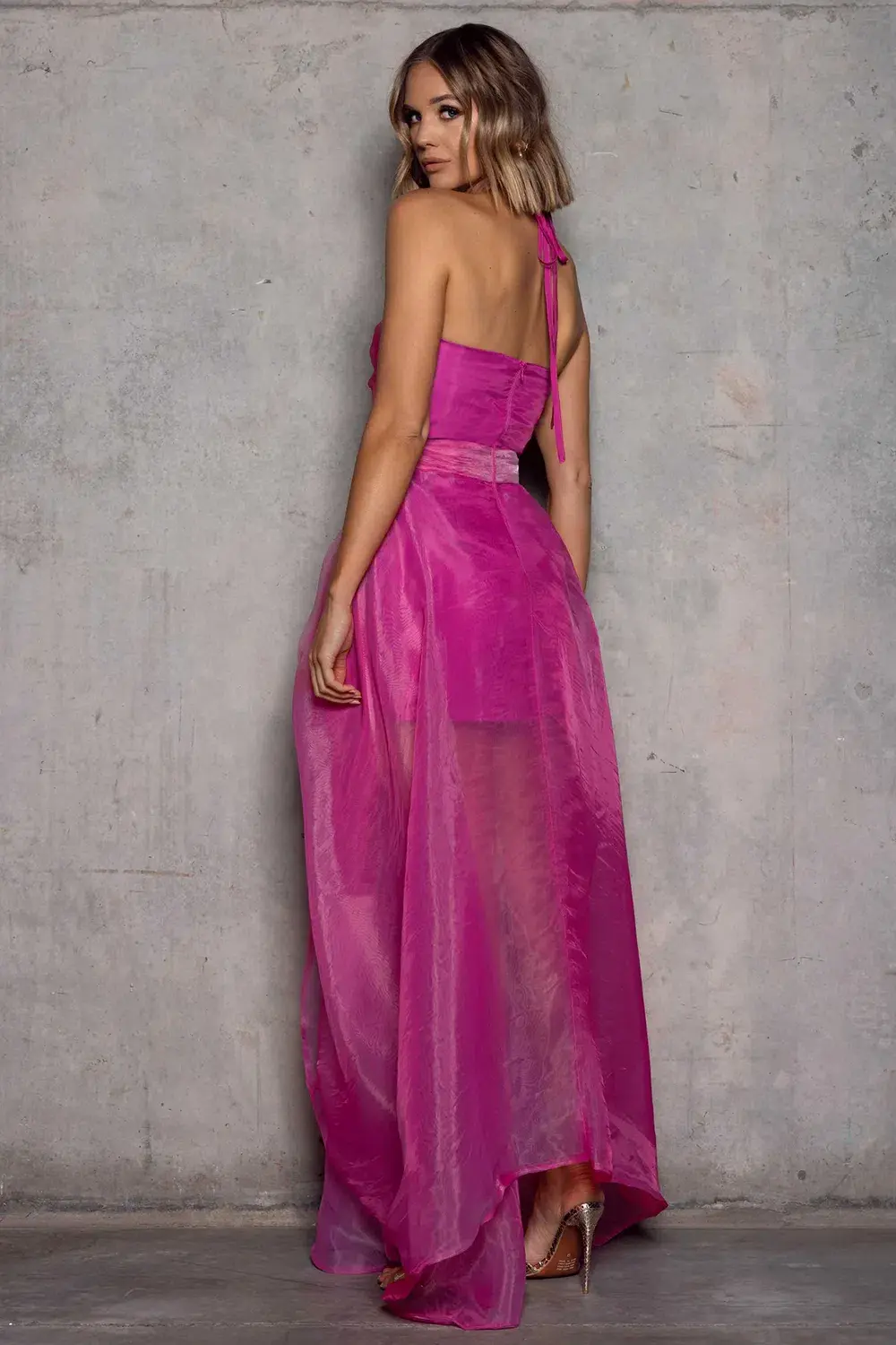 Elle Zietoune Laylani Maxi Dress Pink Size 8 - Image 2
