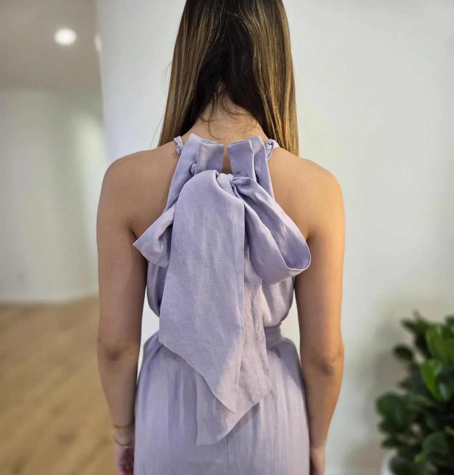 Aje Mariel Trapeze Midi Dress Lilac Size 10 - Image 6